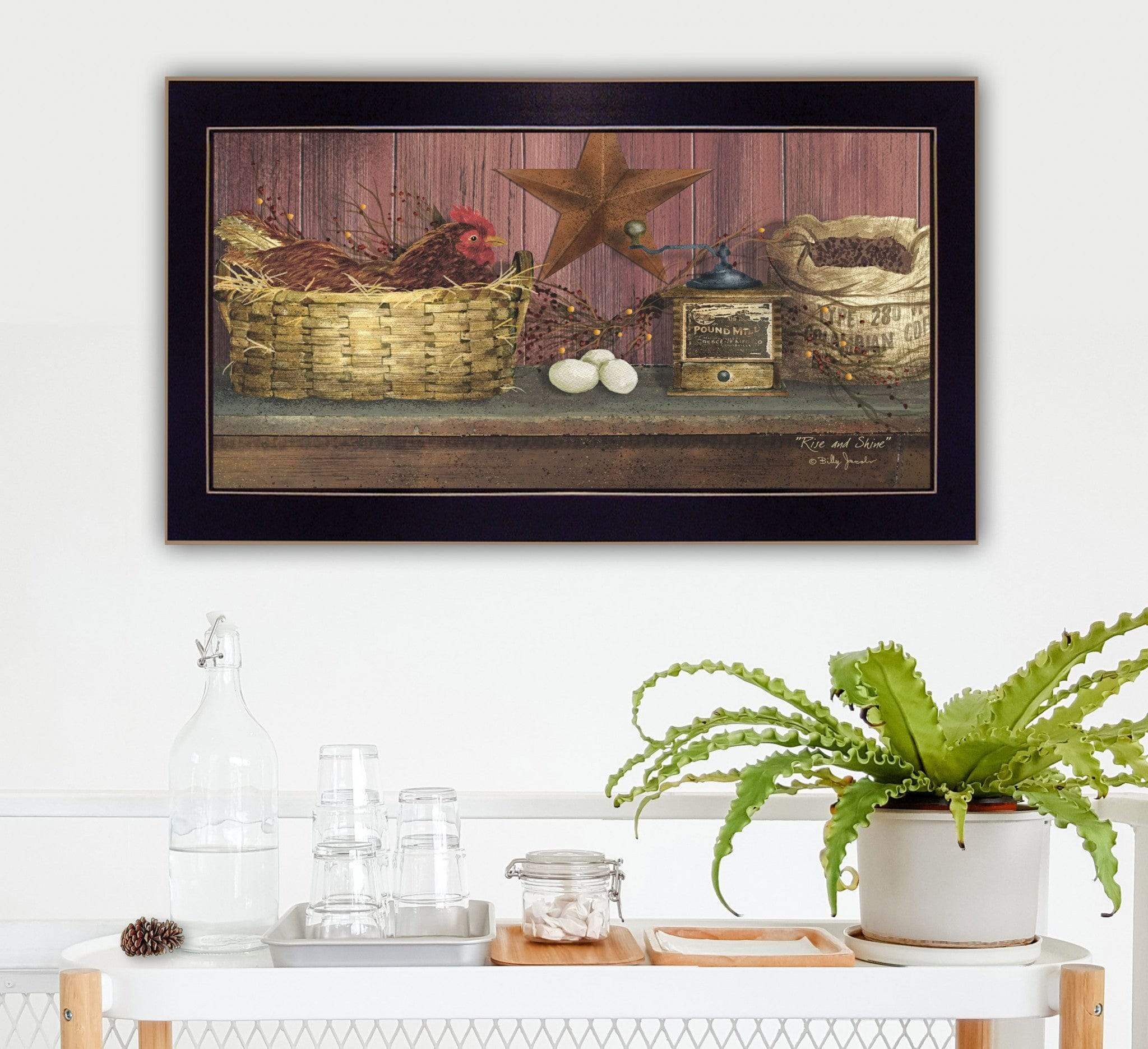 Rise and Shine 3 Black Framed Print Wall Art - Image 4