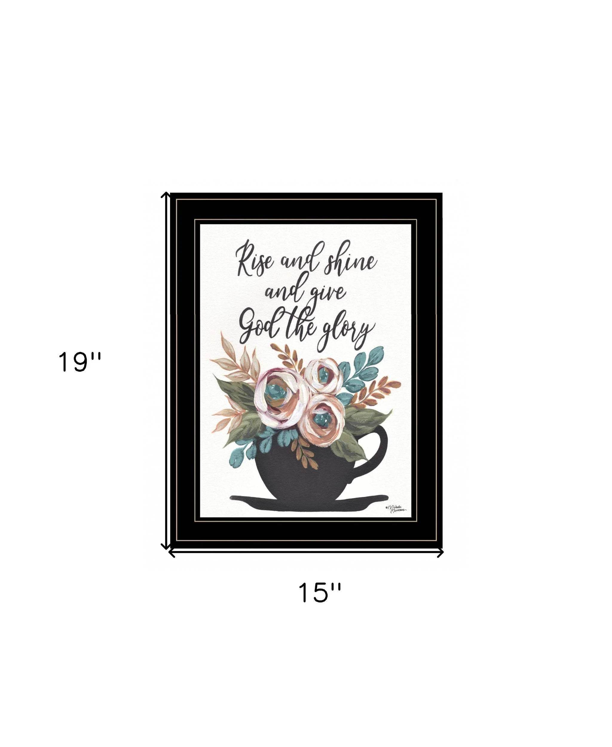 Rise and Shine 6 Black Framed Print Wall Art - Image 6