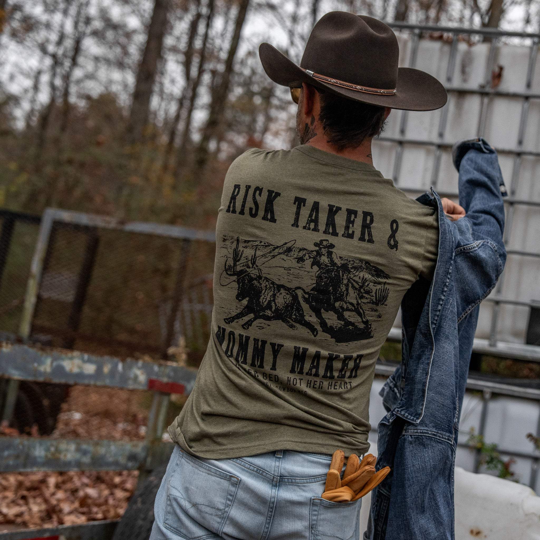 Risk Taker & Mommy Maker Men's T-Shirt - Image 21