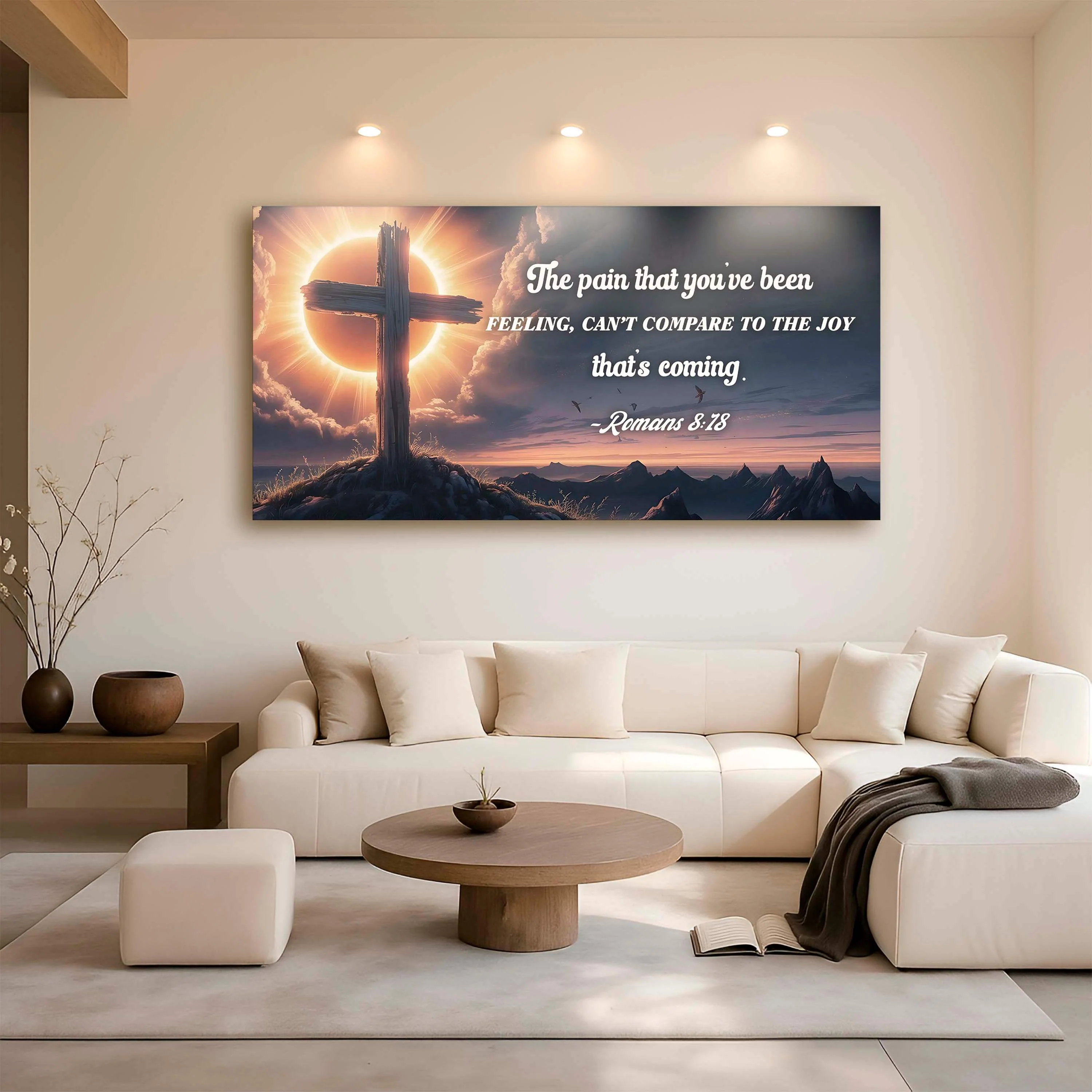 Romans 8:18 - The Joy That's Coming Faith Sign - Image 3