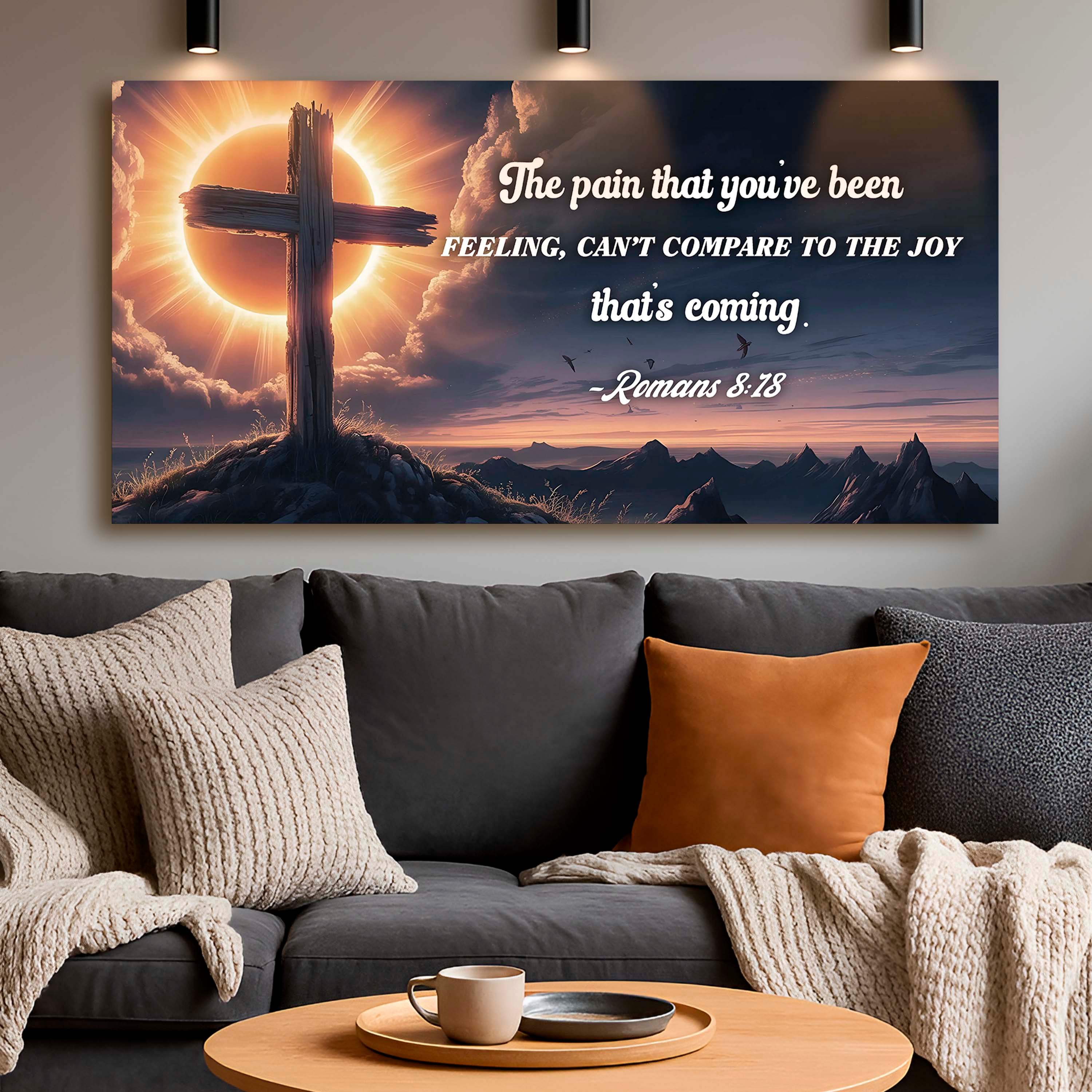 Romans 8:18 - The Joy That's Coming Faith Sign - Image 6