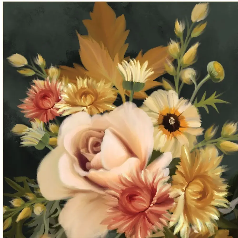 Romantic Autumn I 2 White Framed Print Wall Art - Image 2