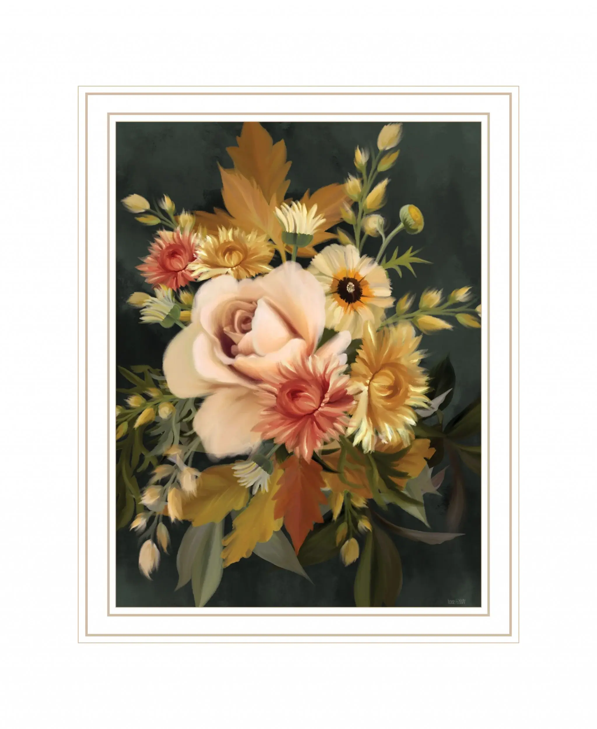 Romantic Autumn I 2 White Framed Print Wall Art - Image 3