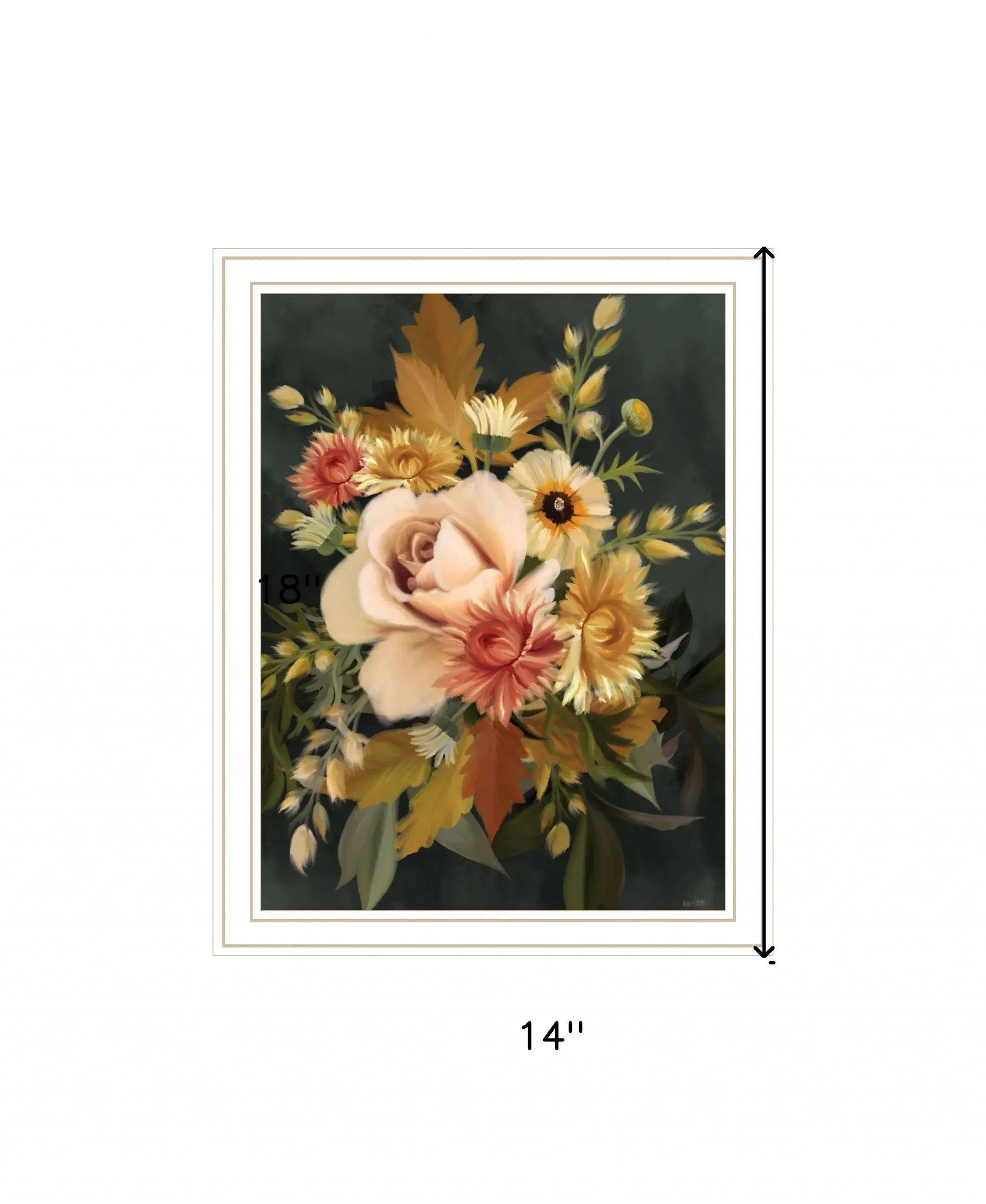 Romantic Autumn I 2 White Framed Print Wall Art - Image 5