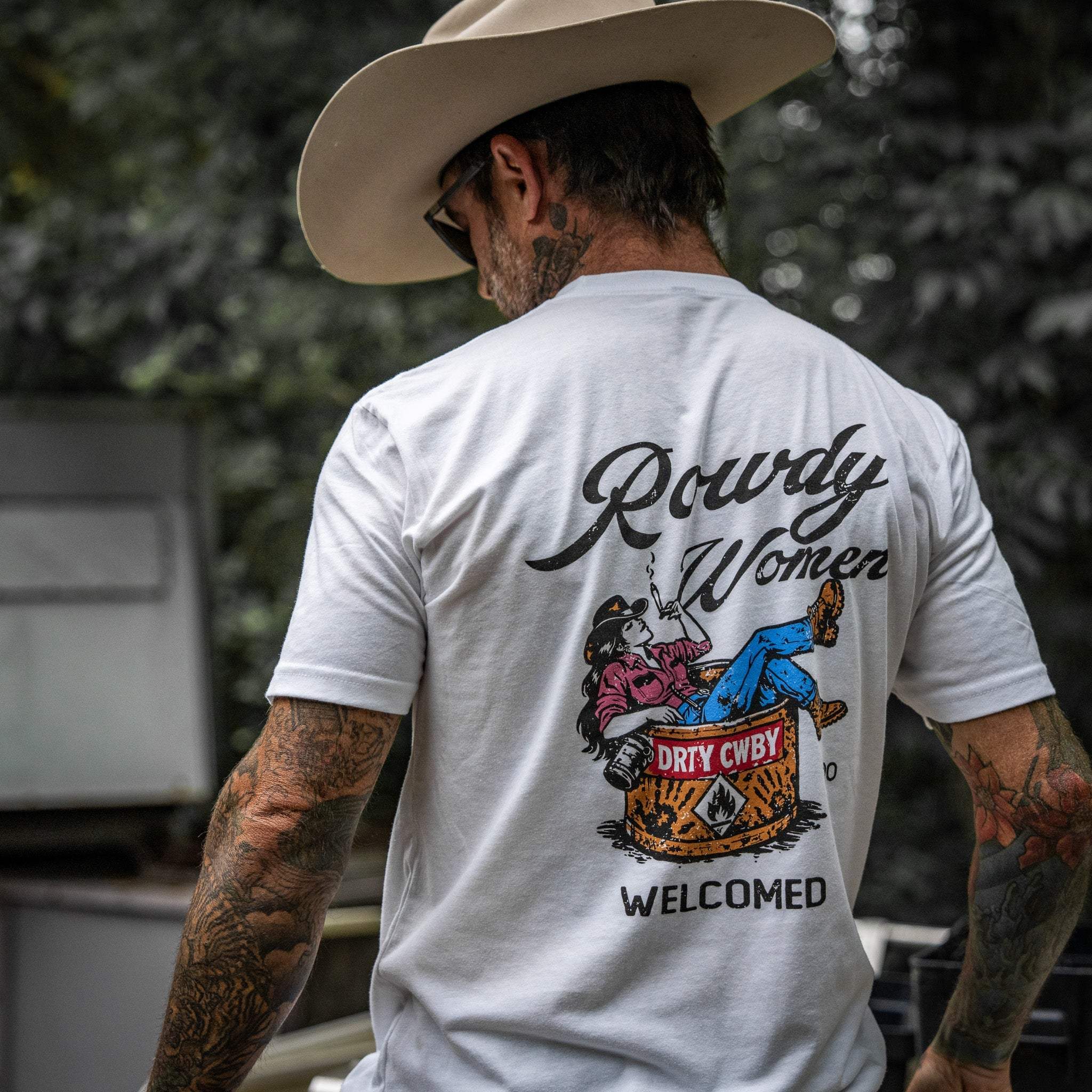 Rowdy Women Welcomed Men's T-Shirt - Image 5