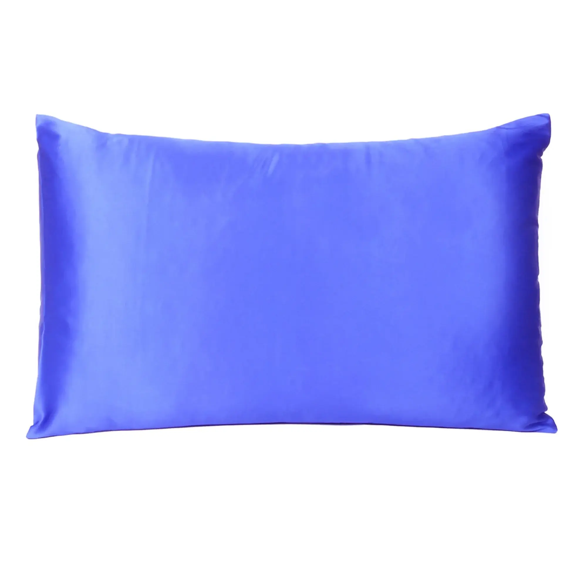 Royal Blue Dreamy Set Of 2 Silky Satin Queen Pillowcases - Image 2