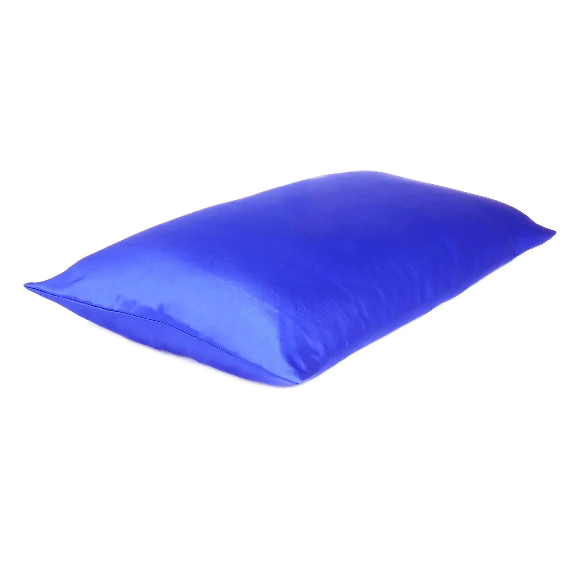 Royal Blue Dreamy Set Of 2 Silky Satin Standard Pillowcases - Image 3