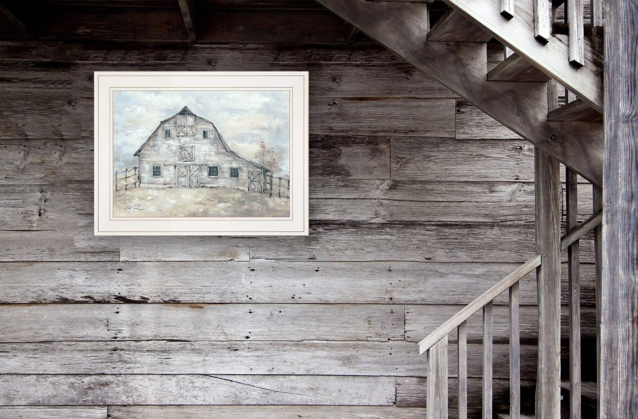 Rustic Beauty 1 White Framed Print Wall Art - Image 5