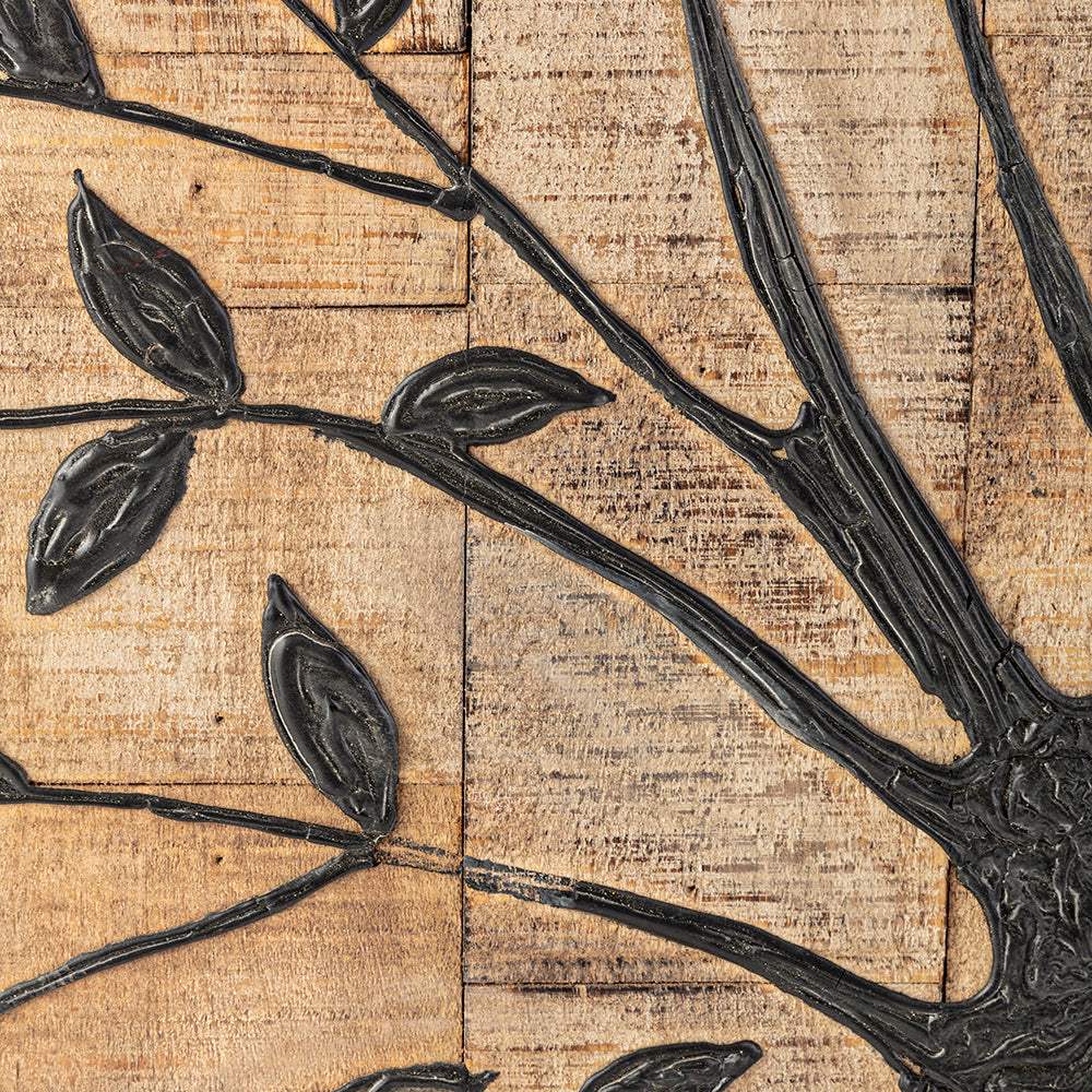 Rustic Brown Barn Door Tree of Life Wall Art - Image 4