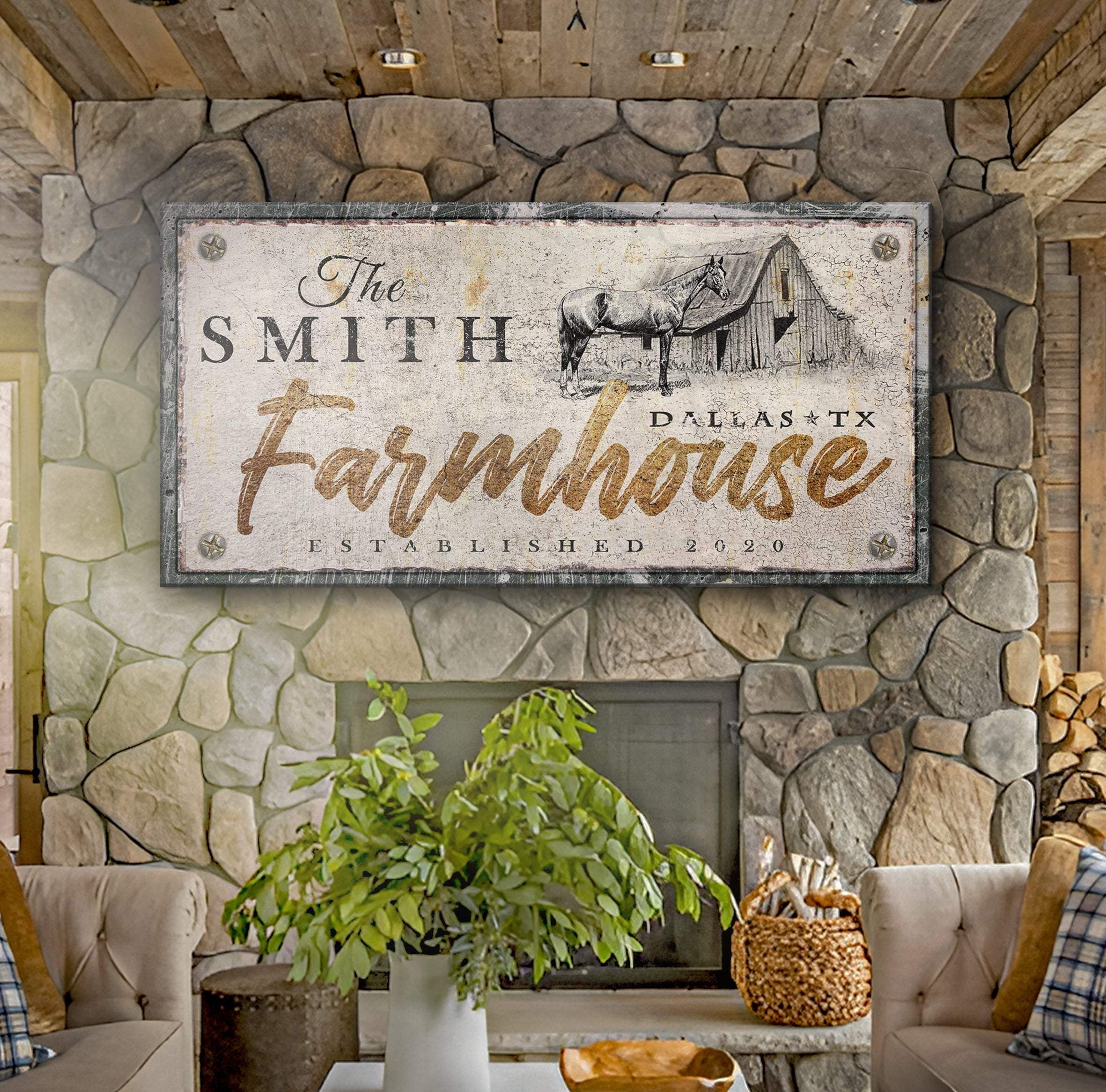 Rustic Horse Farmhouse Sign III - Image 2