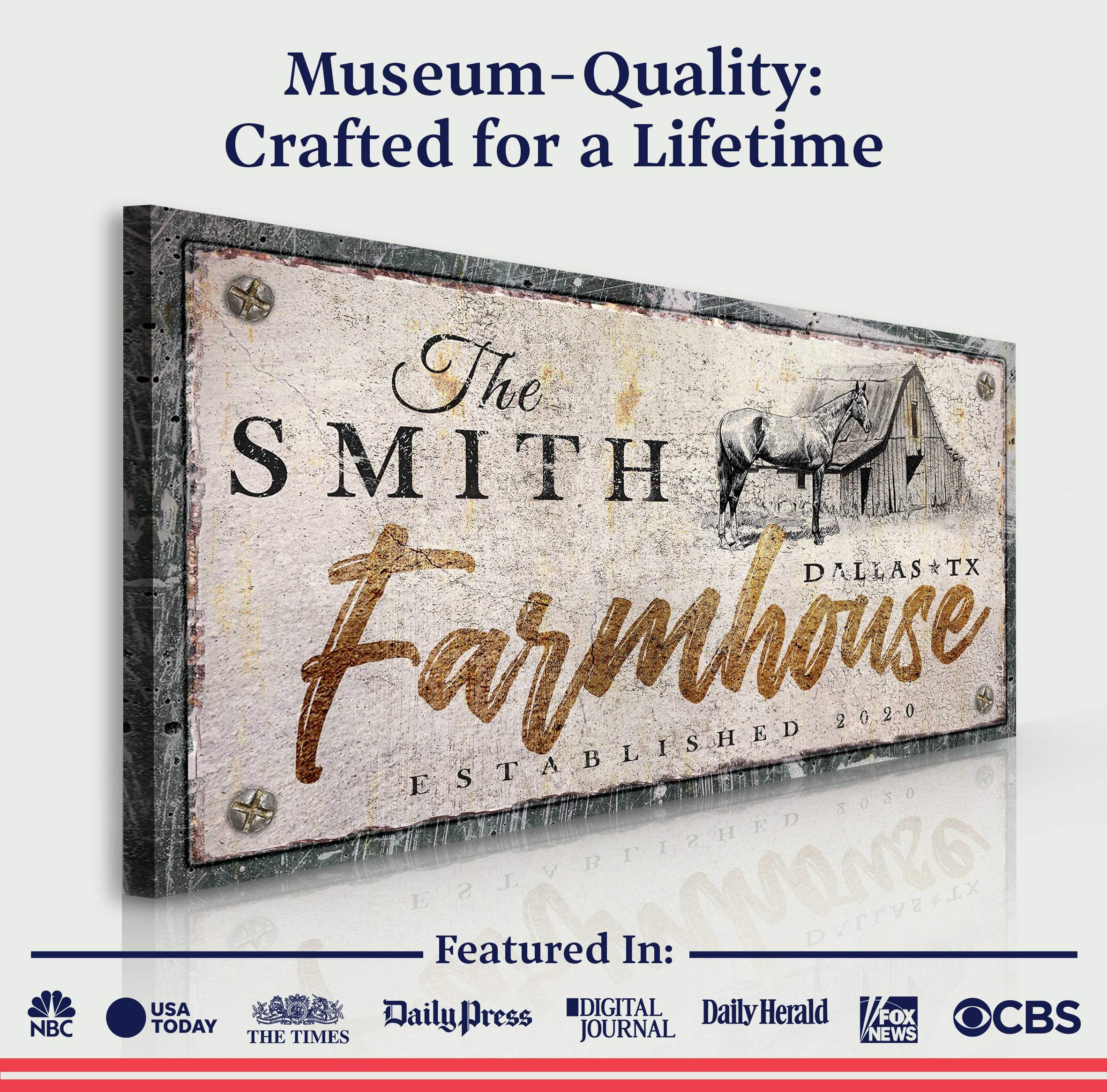 Rustic Horse Farmhouse Sign III - Image 3