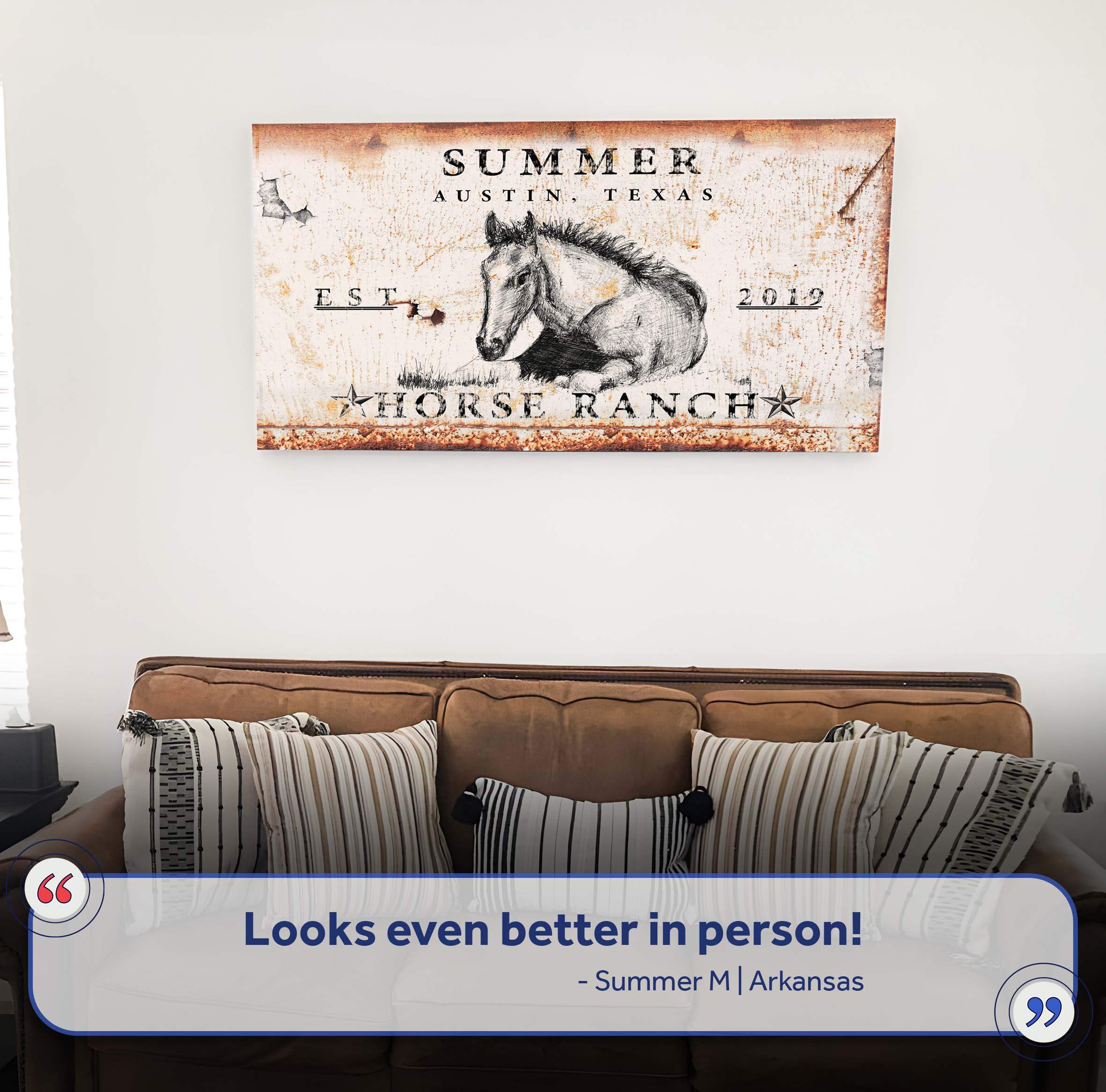 Rustic Horse Ranch Sign IV - Image 7