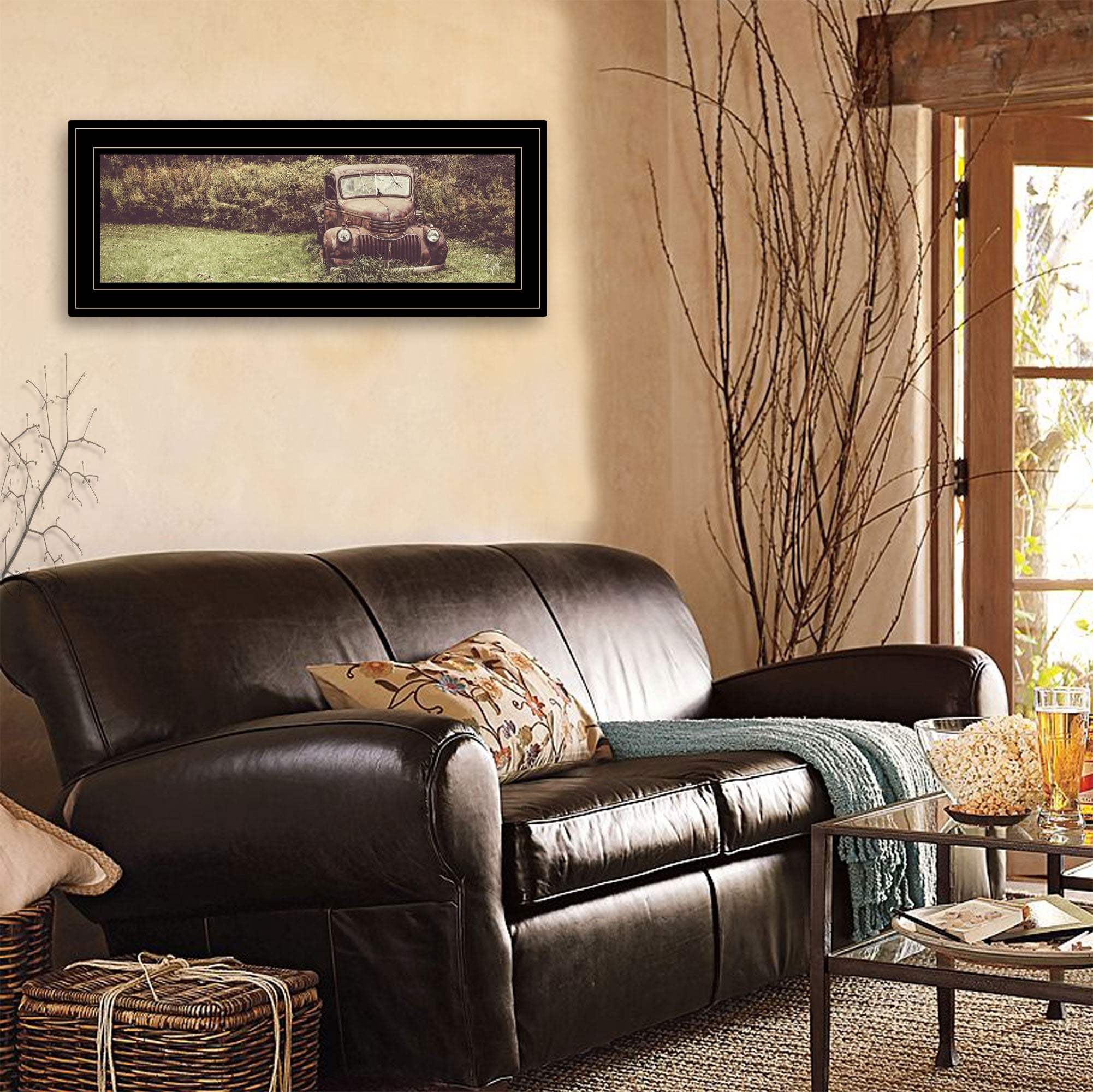 Rusty Clearing 2 Black Framed Print Wall Art - Image 5