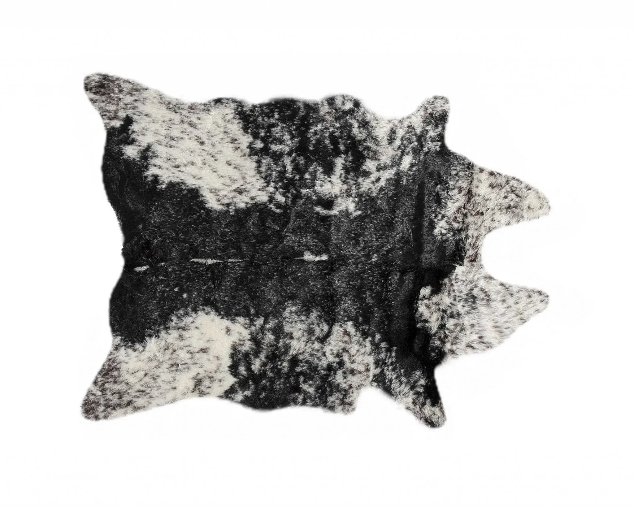 S&P Black White Animal Print Area Rug - Image 2