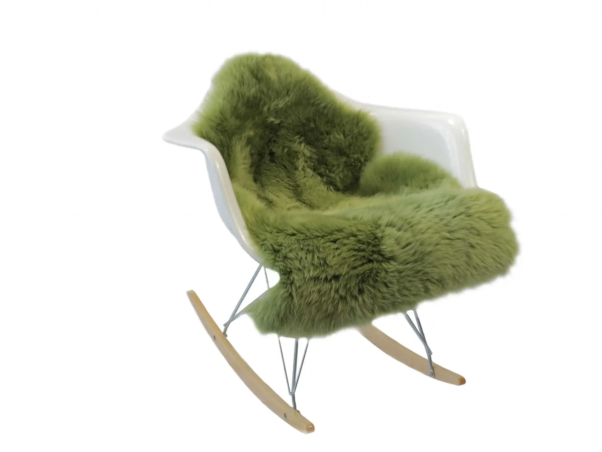 Sage Green New Zealand Natural  Sheepskin Rug - Image 4