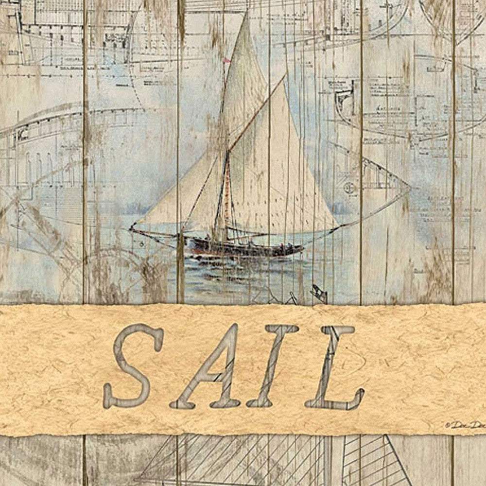 SAIL White Framed Print Wall Art - Image 3