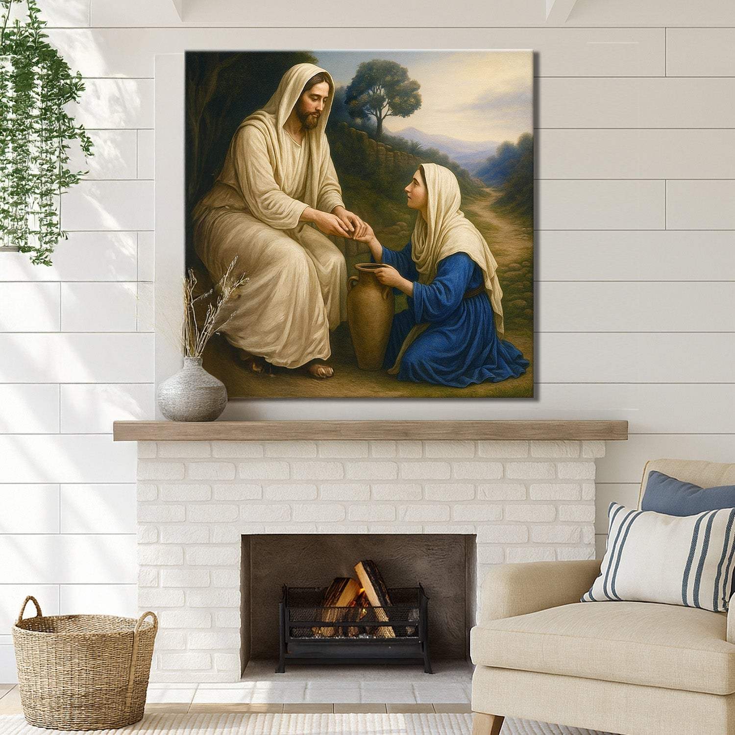 Samaritan at the Well Faith Wall Art - Image 4