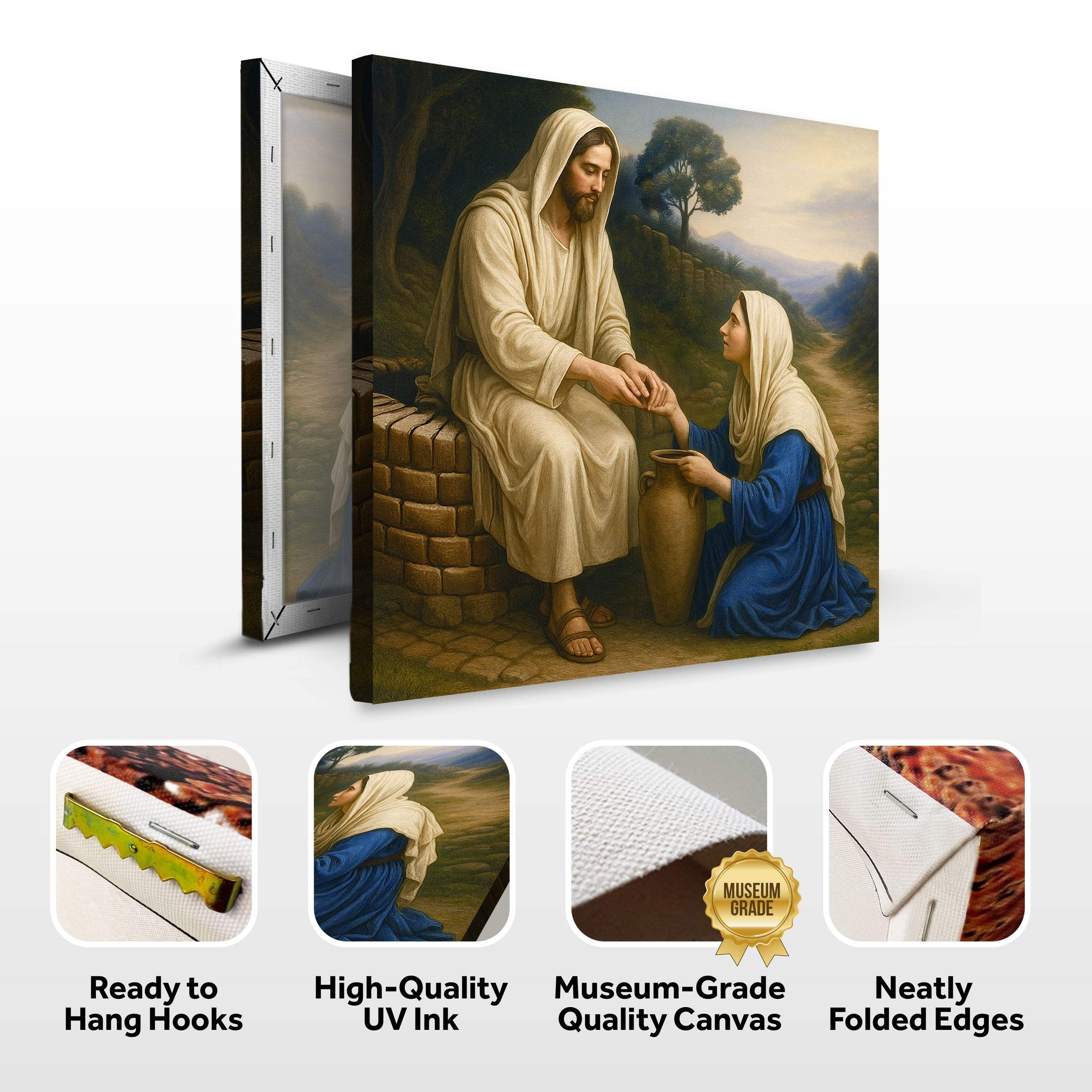 Samaritan at the Well Faith Wall Art - Image 8