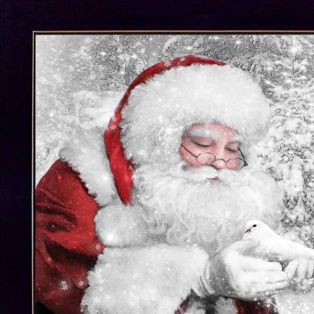 Santas Little Friends 1 Black Framed Print Wall Art - Image 4