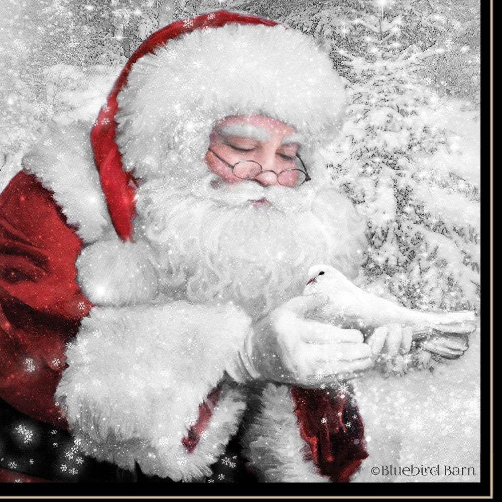 Santas Little Friends 5 Black Framed Print Wall Art - Image 4
