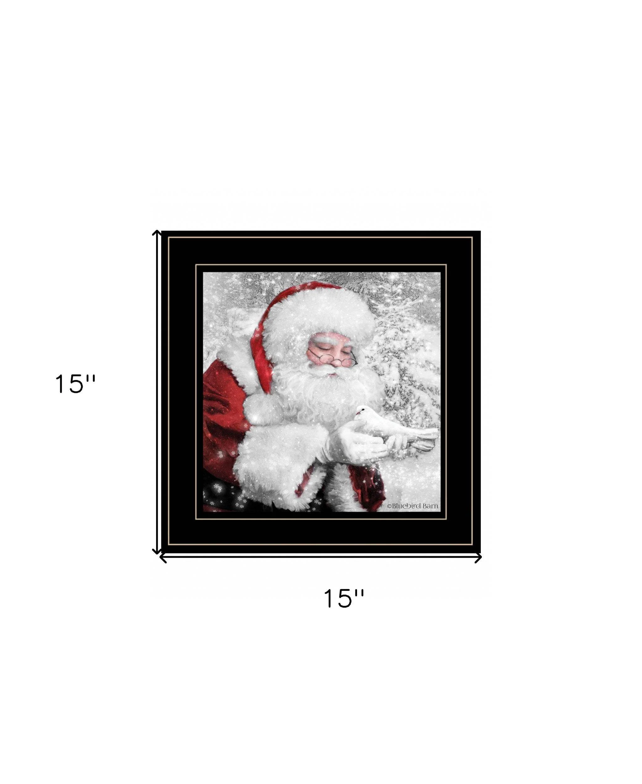 Santas Little Friends 5 Black Framed Print Wall Art - Image 6