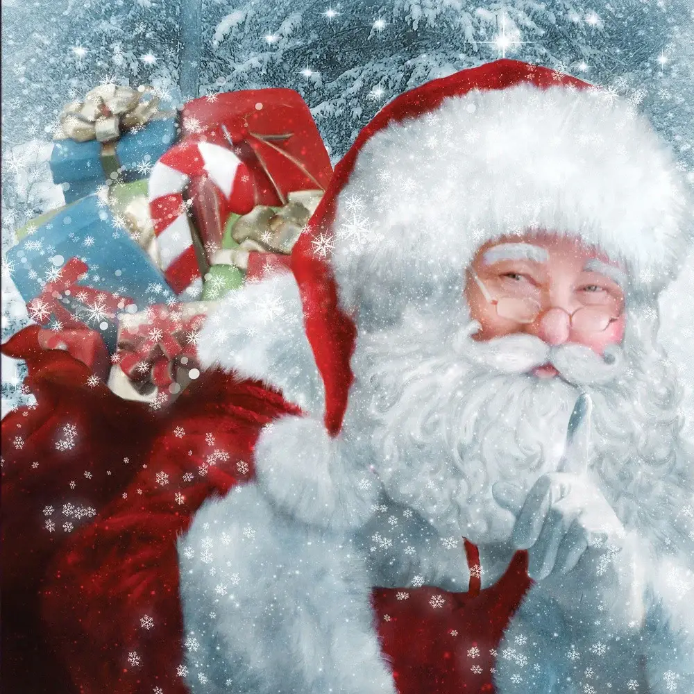 Santas Presents 1 Black Framed Print Wall Art - Image 4