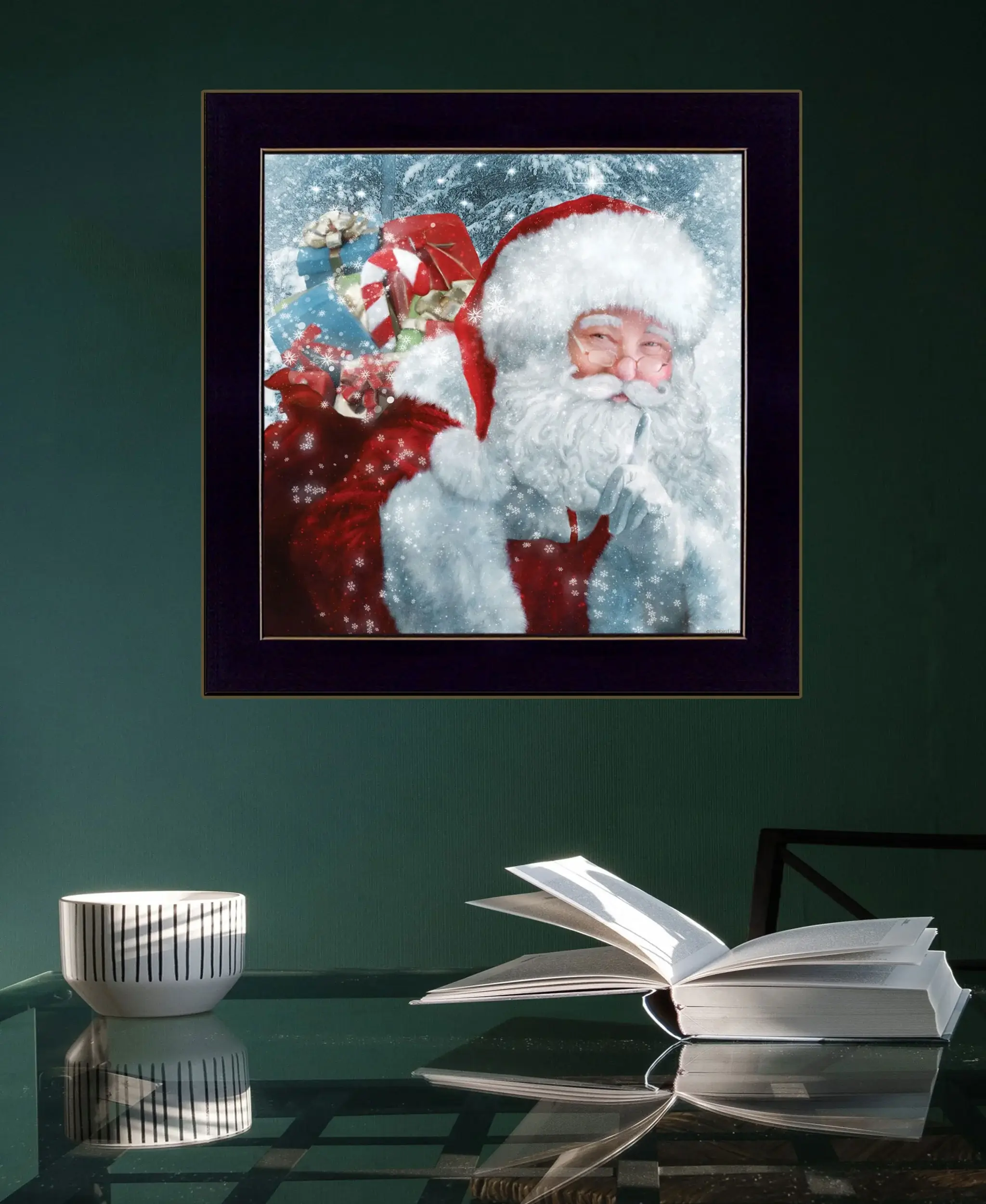 Santas Presents 1 Black Framed Print Wall Art - Image 5