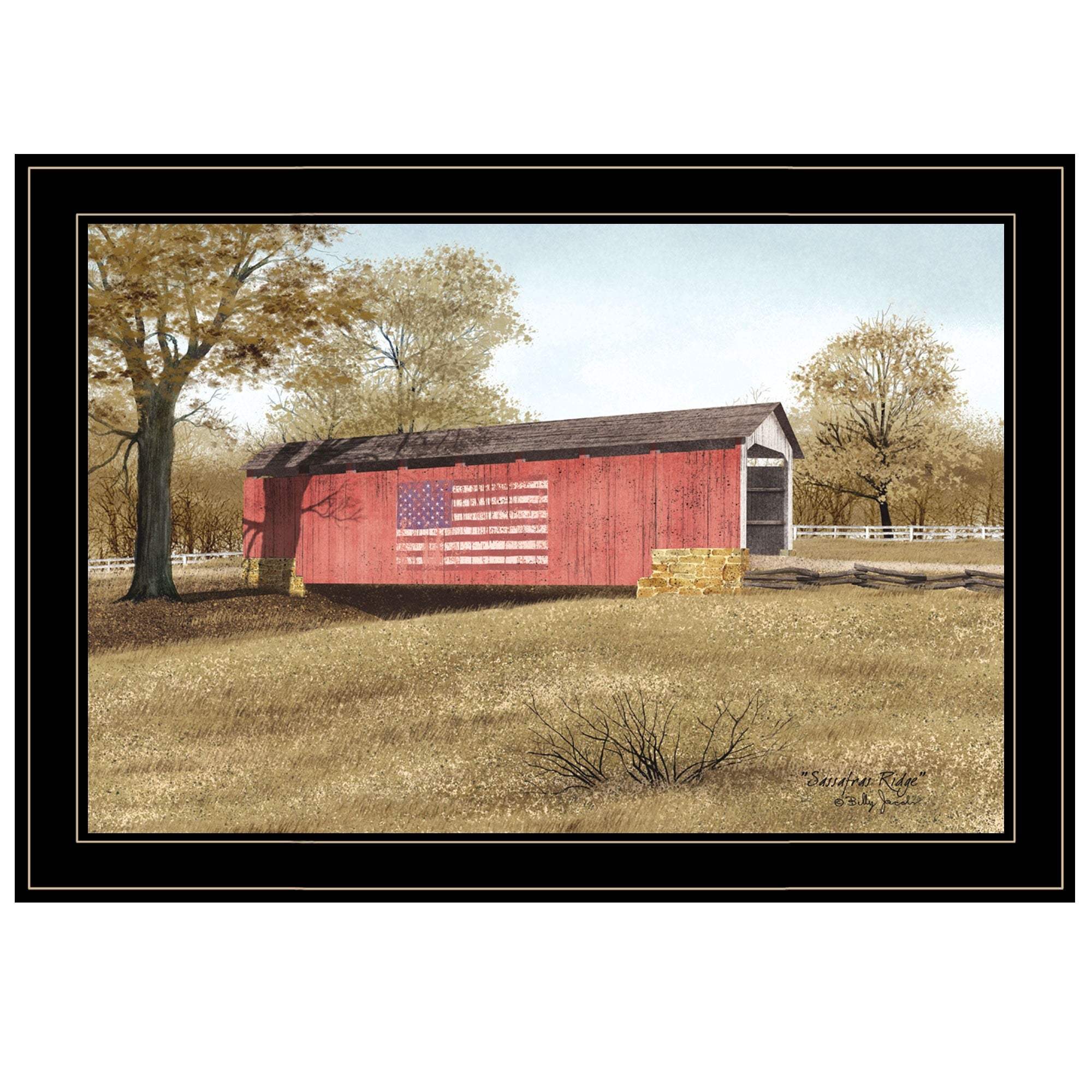 Sassafras Ridge 2 Black Framed Print Wall Art - Image 2