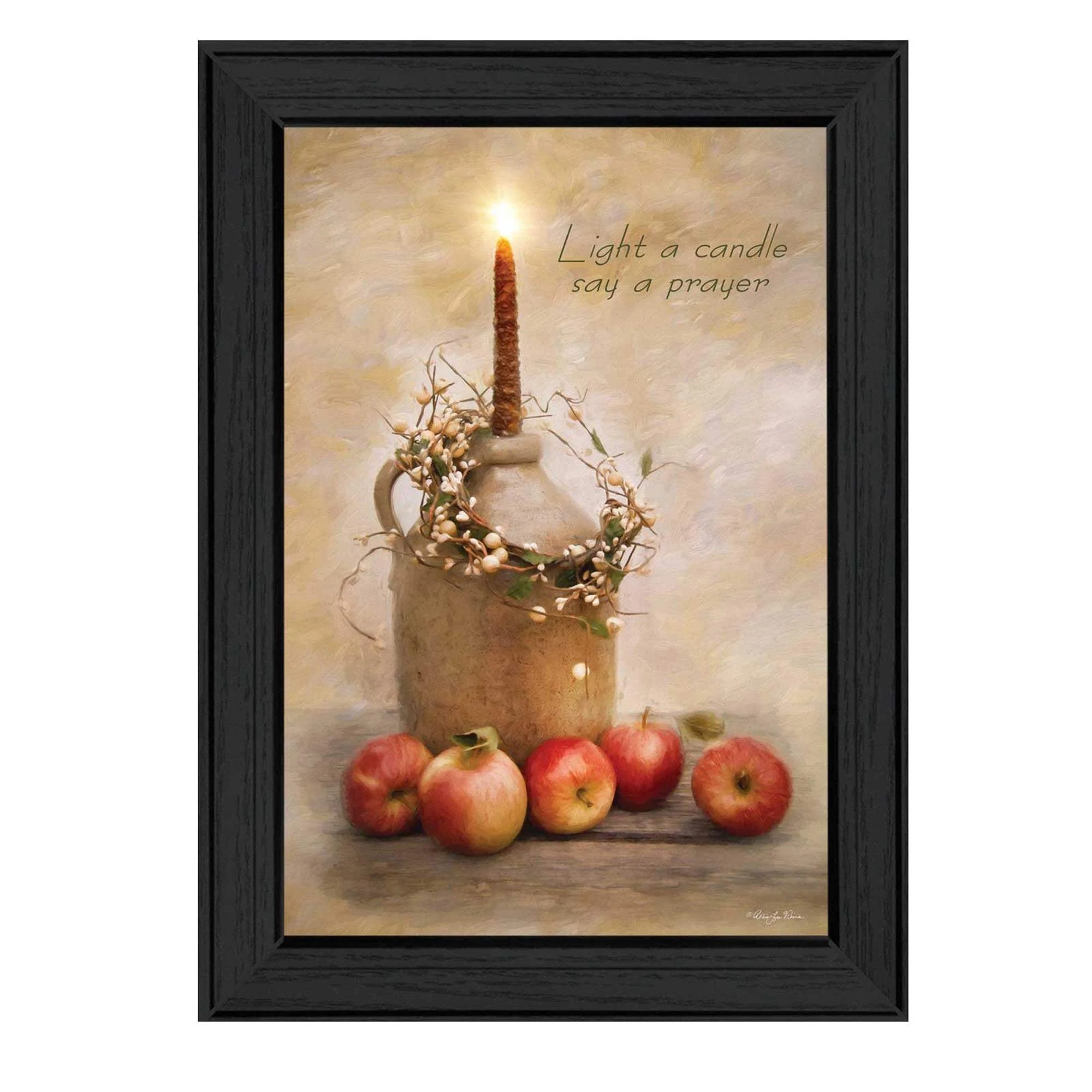 Say A Prayer 2 Black Framed Print Wall Art - Image 2