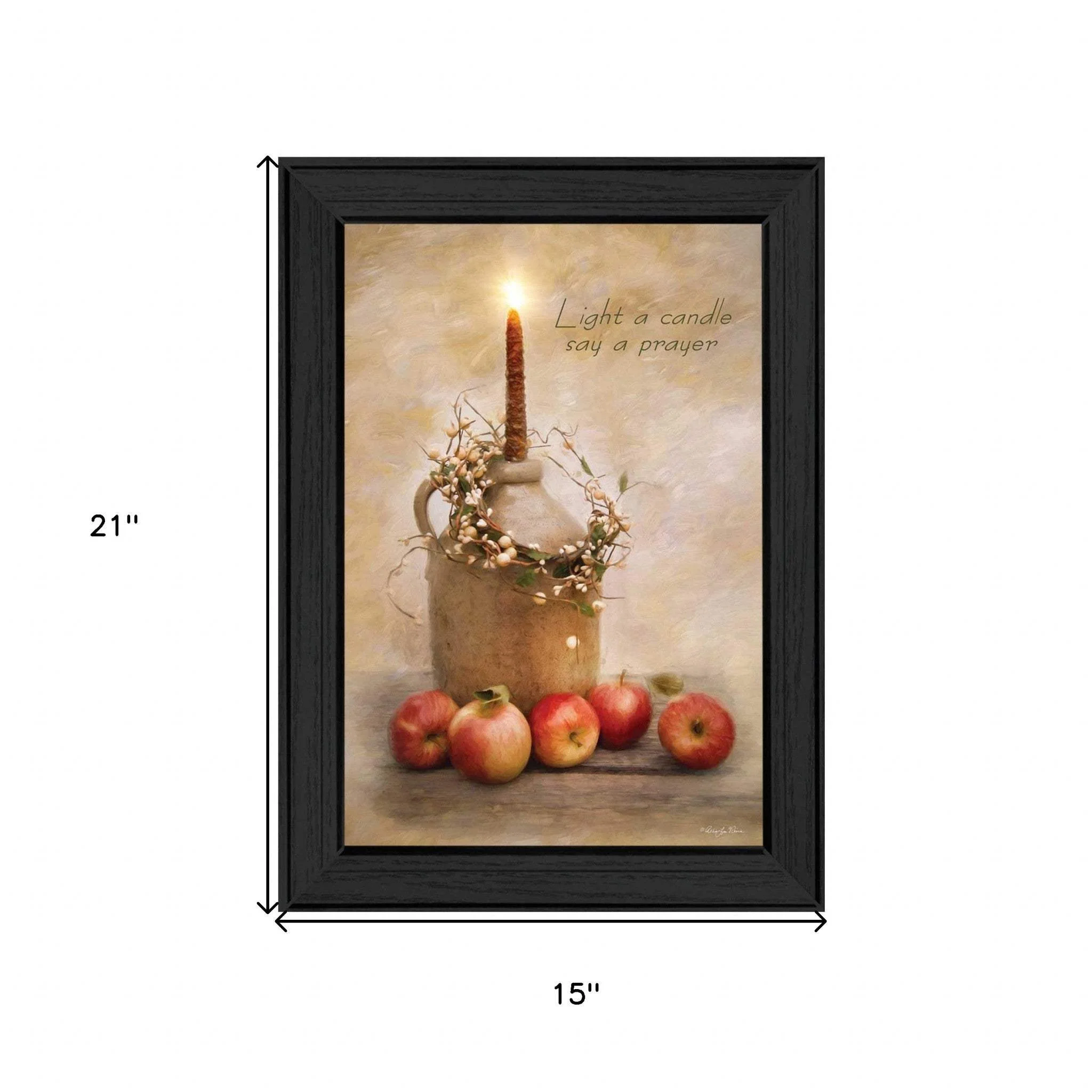 Say A Prayer 2 Black Framed Print Wall Art - Image 5