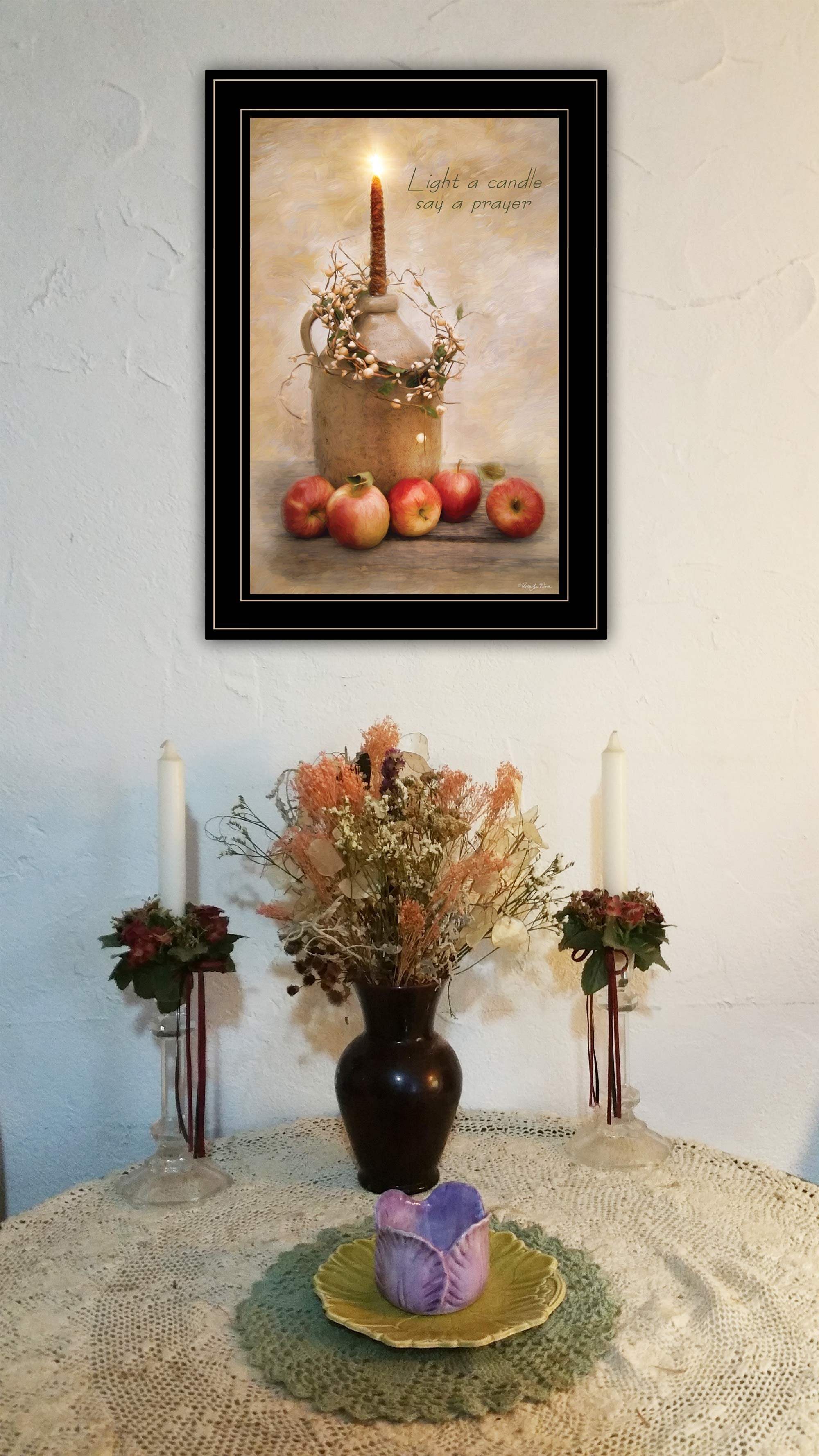 Say A Prayer 3 Black Framed Print Wall Art - Image 6