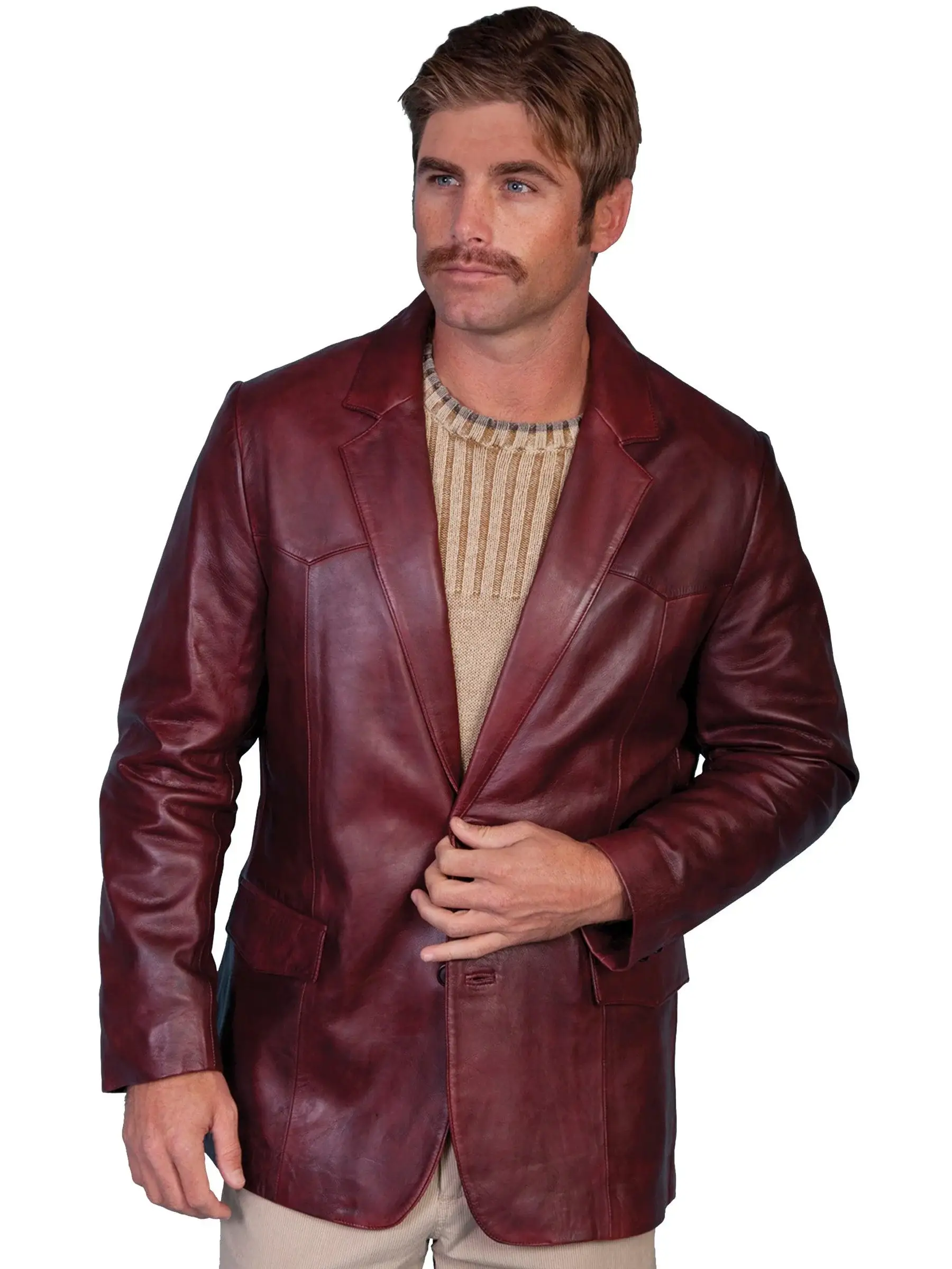Scully BLACK CHERRY WESTERN BLAZER SINGLE PT