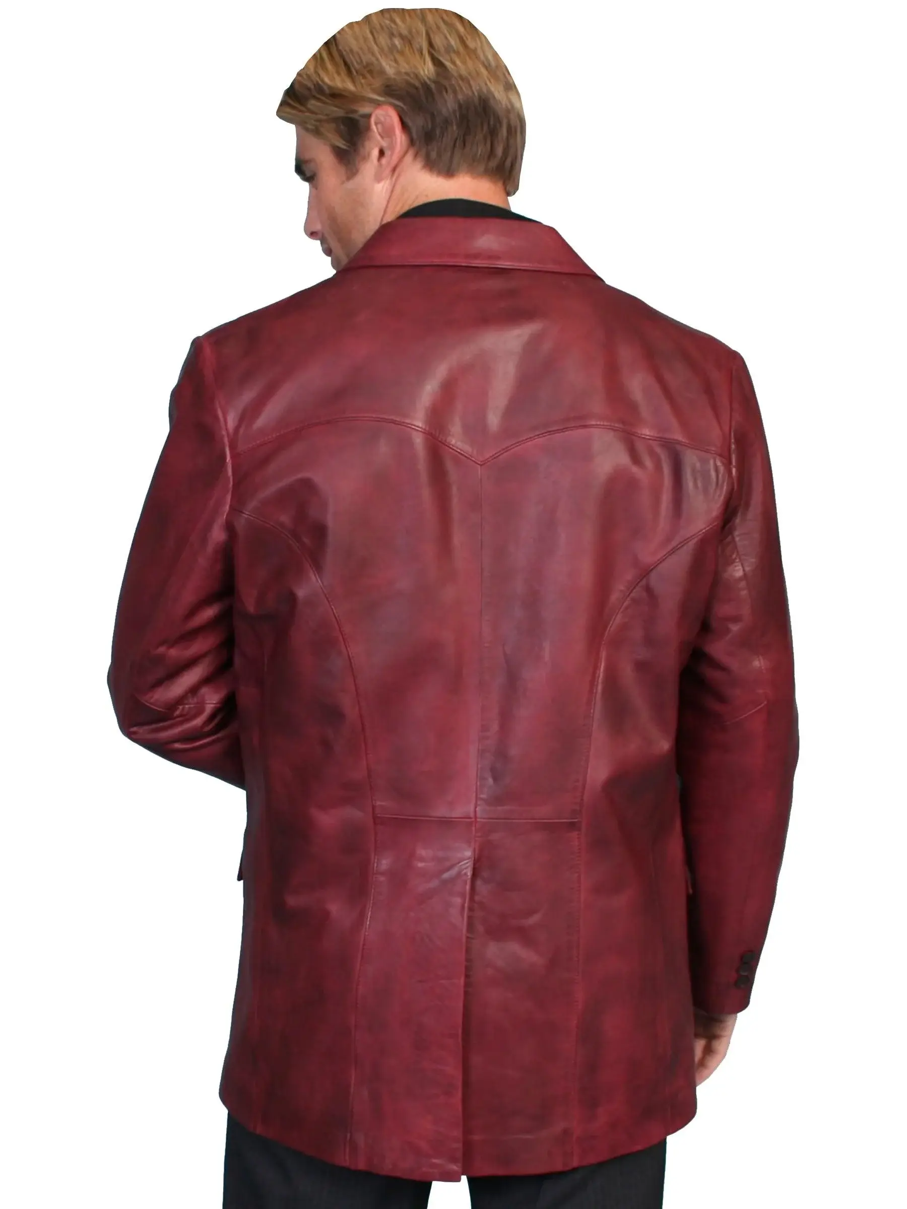 Scully BLACK CHERRY WESTERN BLAZER SINGLE PT - Image 2