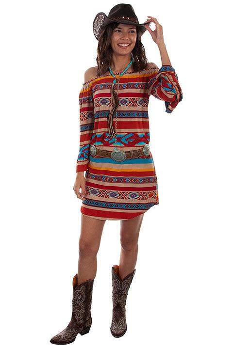 Scully SERAPE PEASANT DRESS OFF SHOULDER