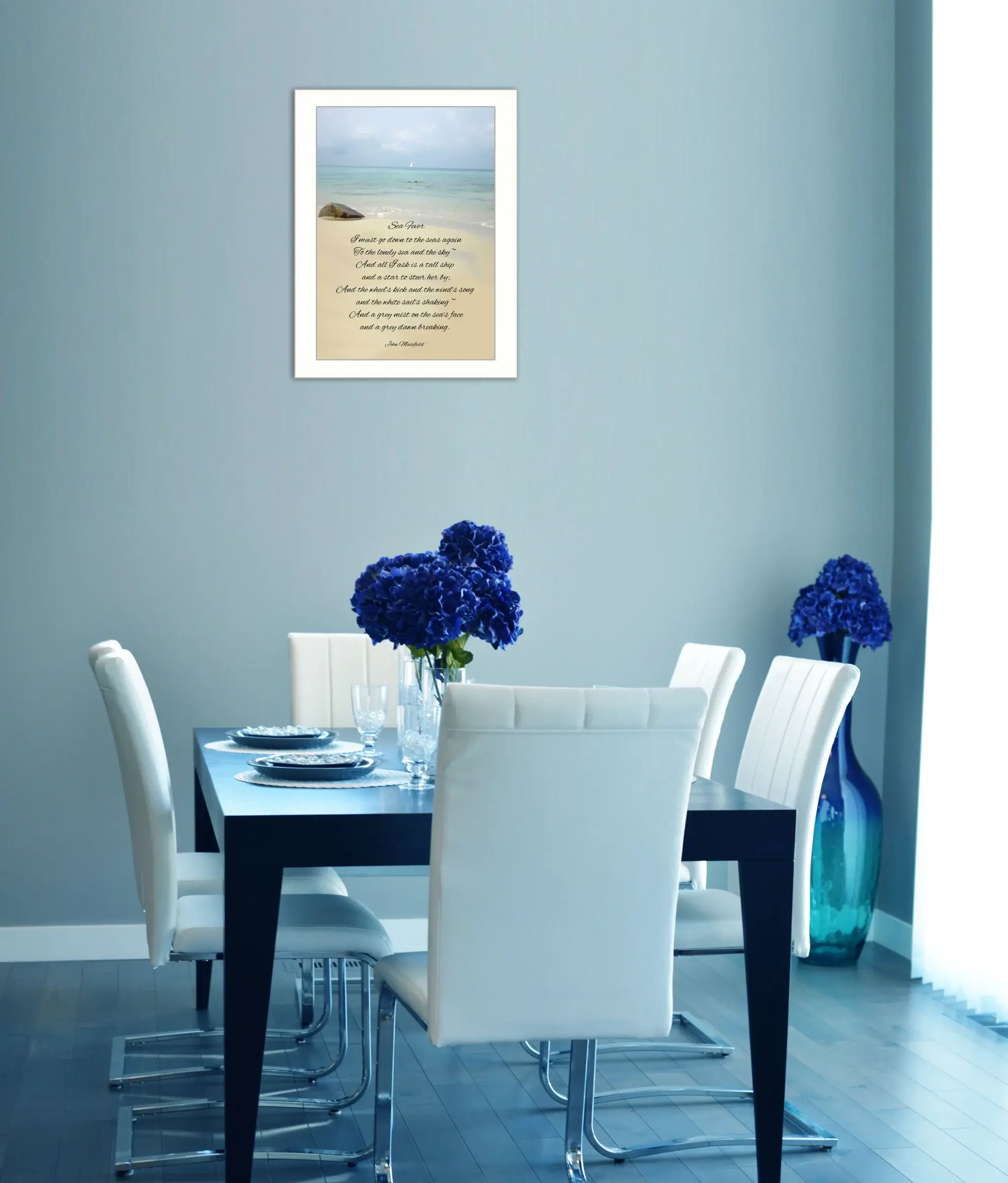 Sea Fever White Framed Print Wall Art - Image 4