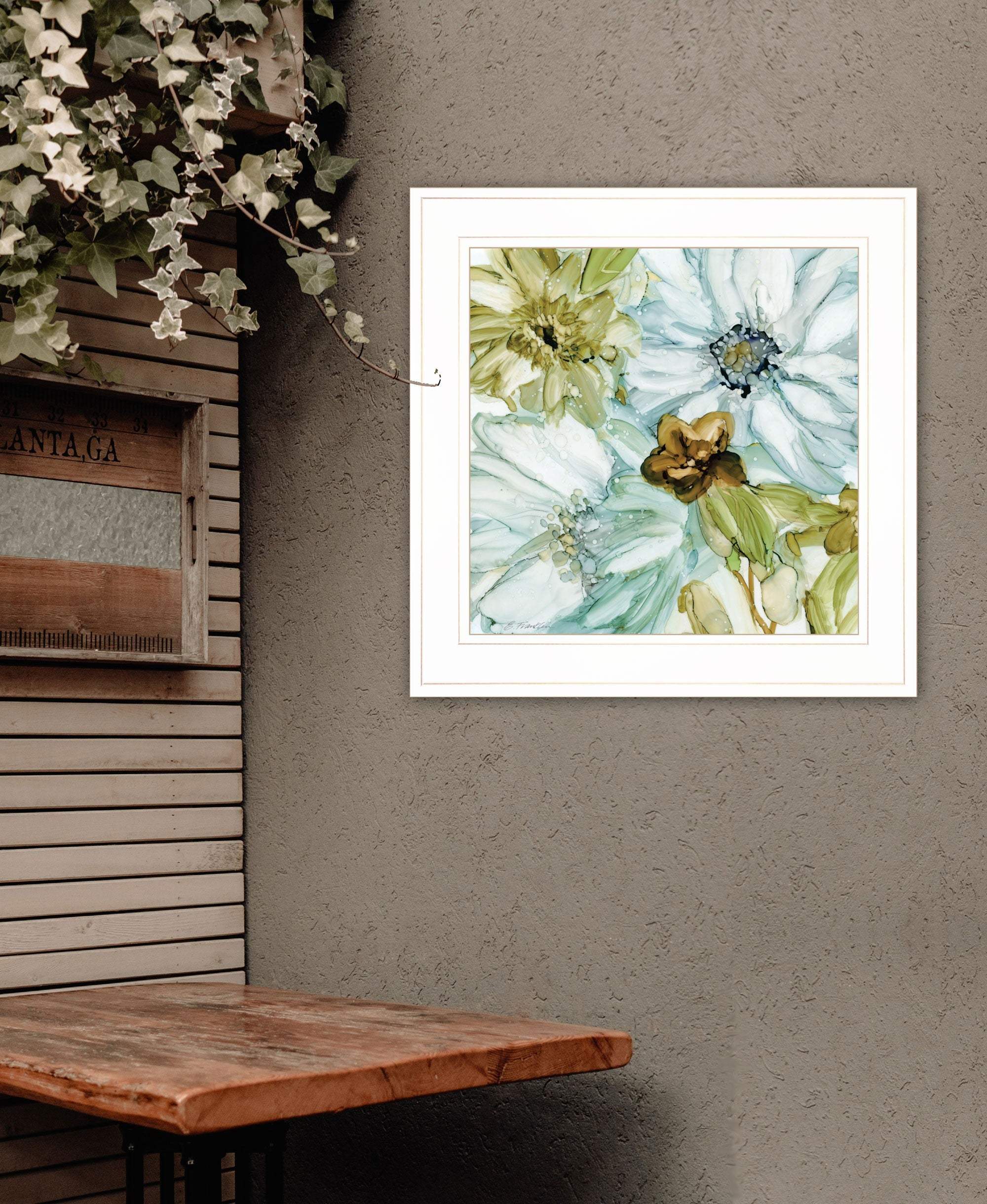Sea glass Garden I 2 White Framed Print Wall Art - Image 4