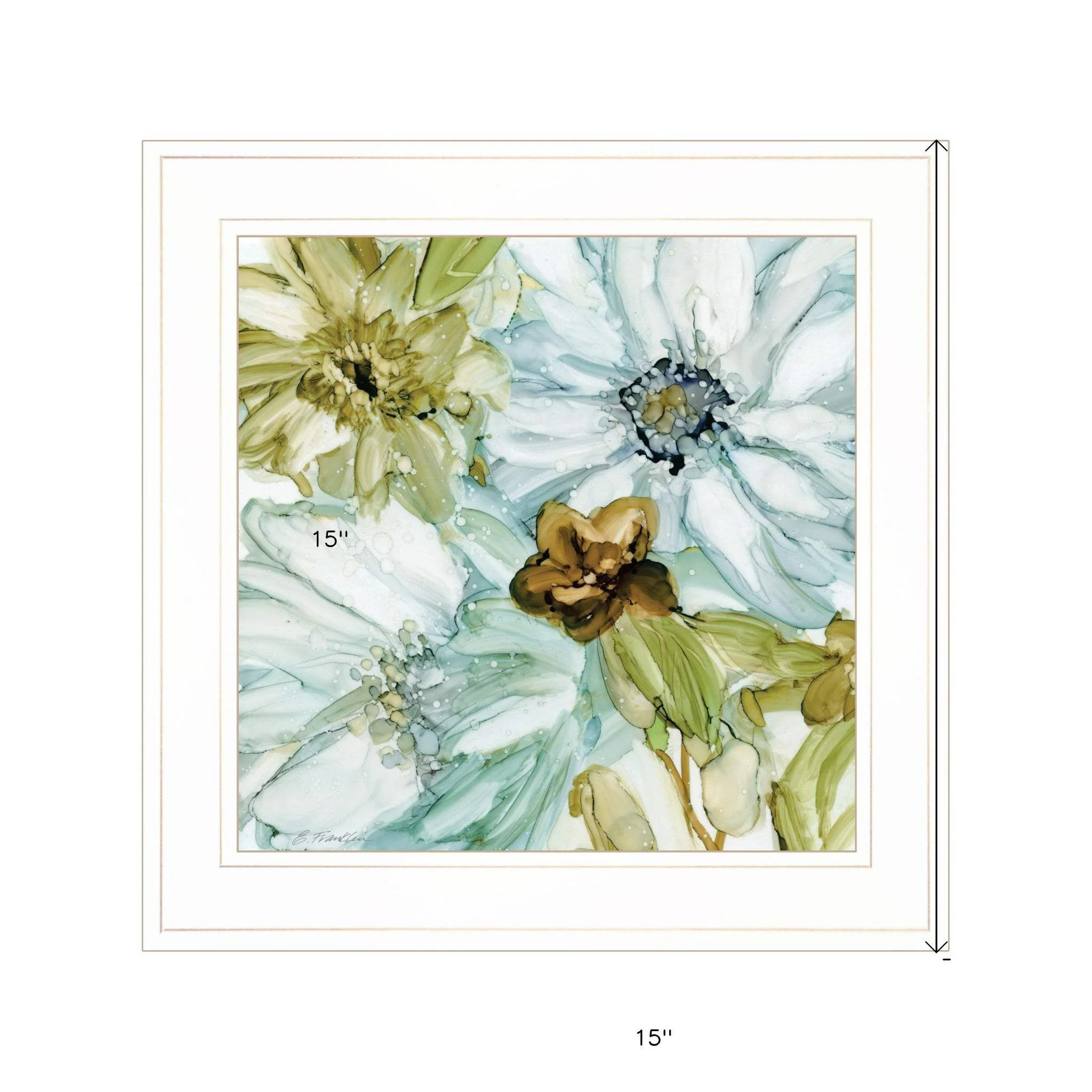 Sea glass Garden I 2 White Framed Print Wall Art - Image 5
