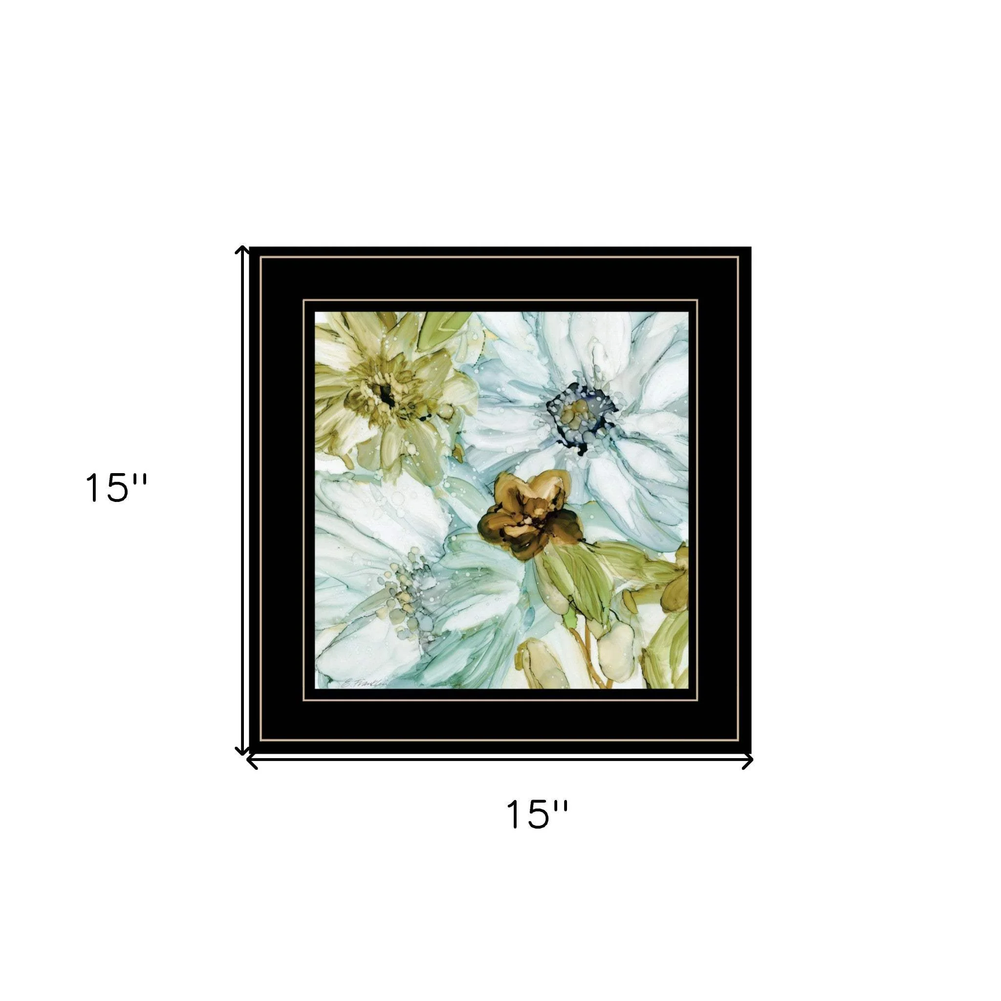 Sea glass Garden I 3 Black Framed Print Wall Art - Image 6