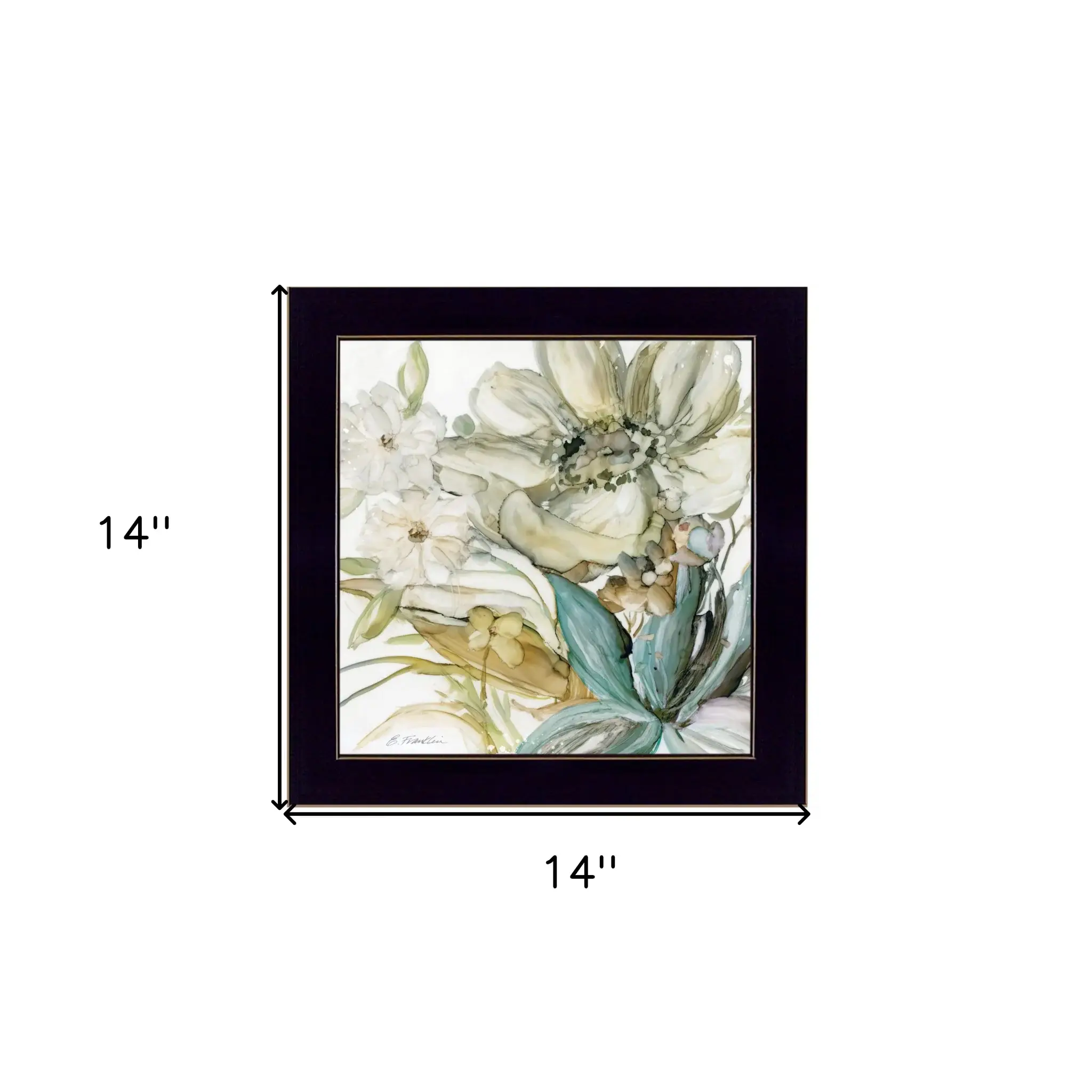 Sea glass Garden II 1 Black Framed Print Wall Art - Image 5