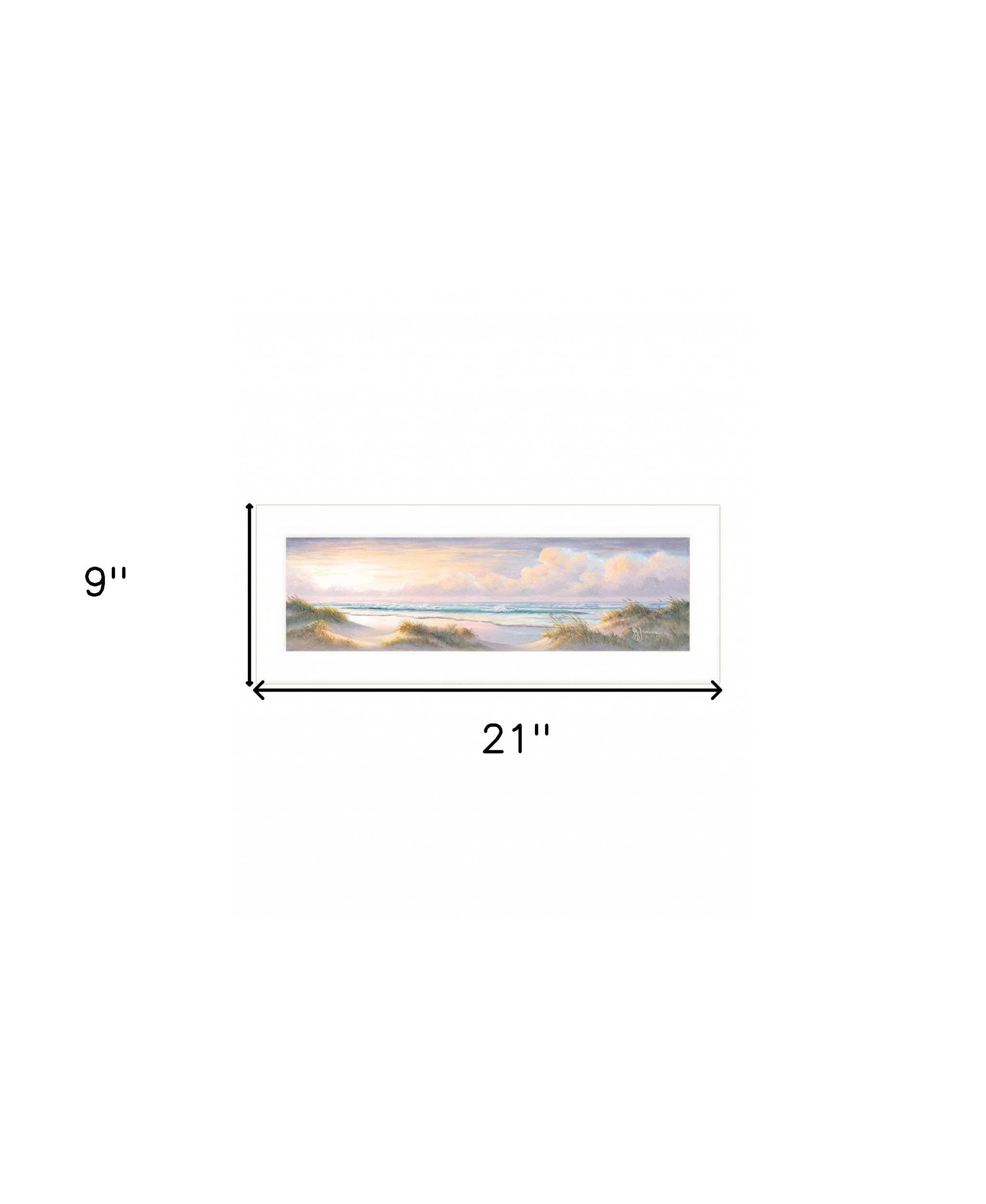 Seascape II 1 White Framed Print Wall Art - Image 6