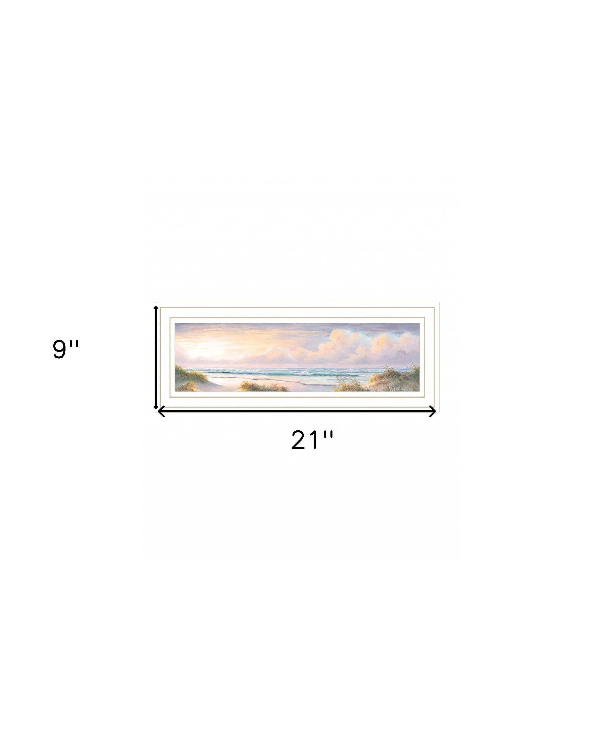 Seascape II 2 White Framed Print Wall Art - Image 6