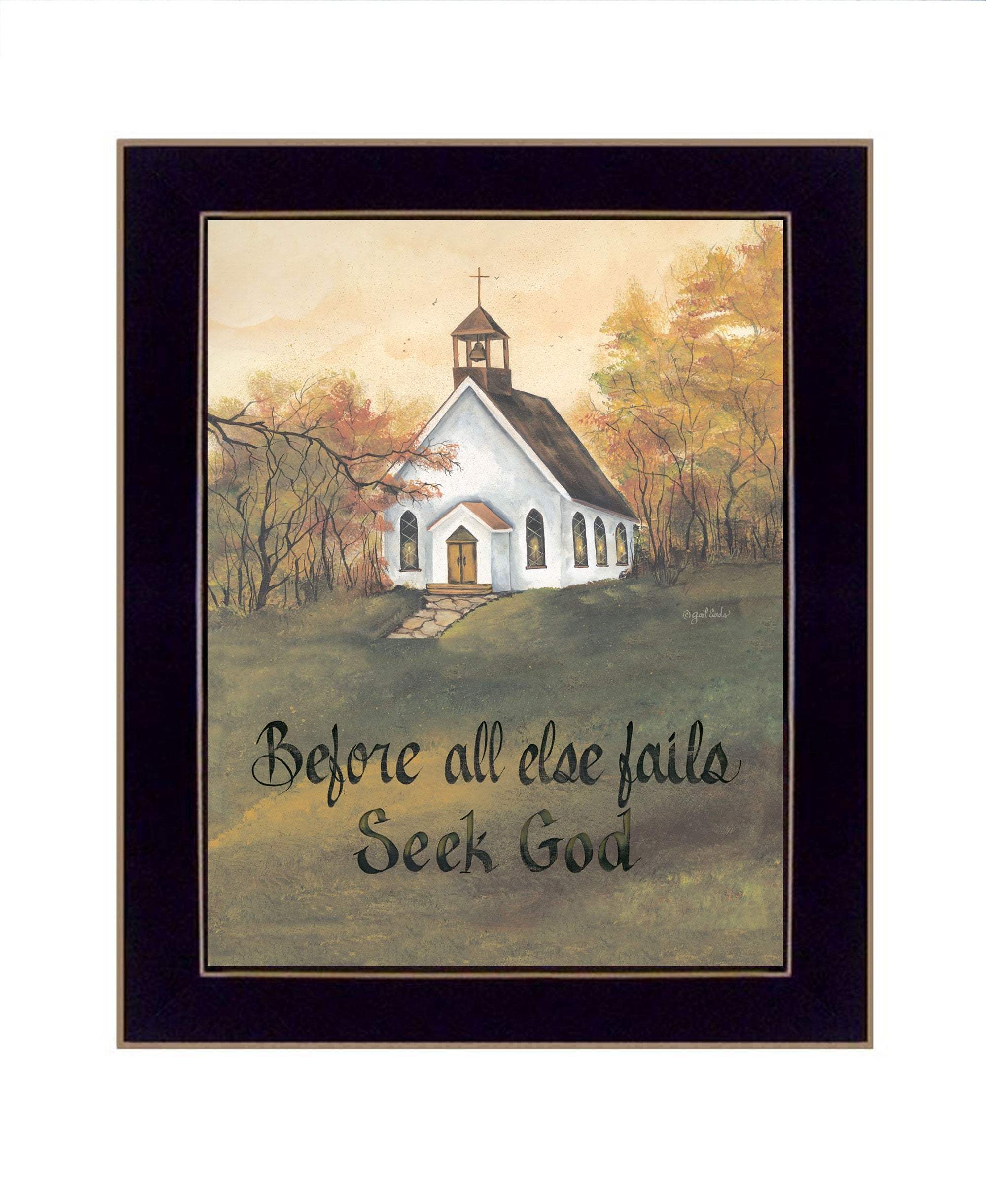 Seek God Black Framed Print Wall Art - Image 2