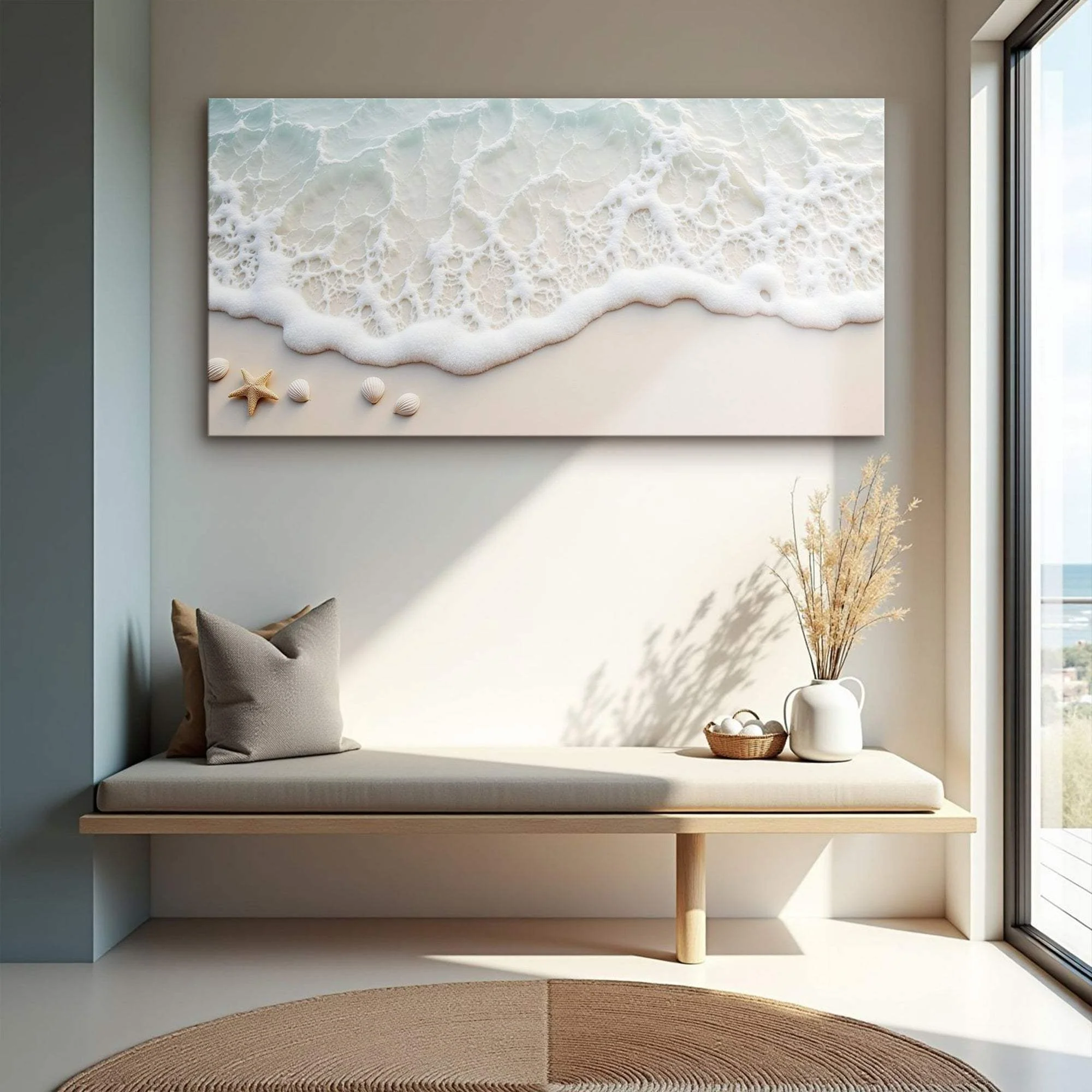 Serene Ocean Wave Coastal Wall Art X - Image 4