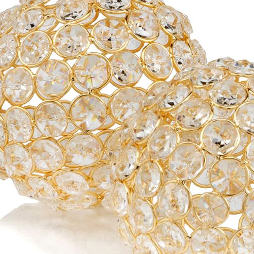Set Of 2  4" Polished Spheres In Brilliant Shiny Luster Finished And Golden Frame - Image 3