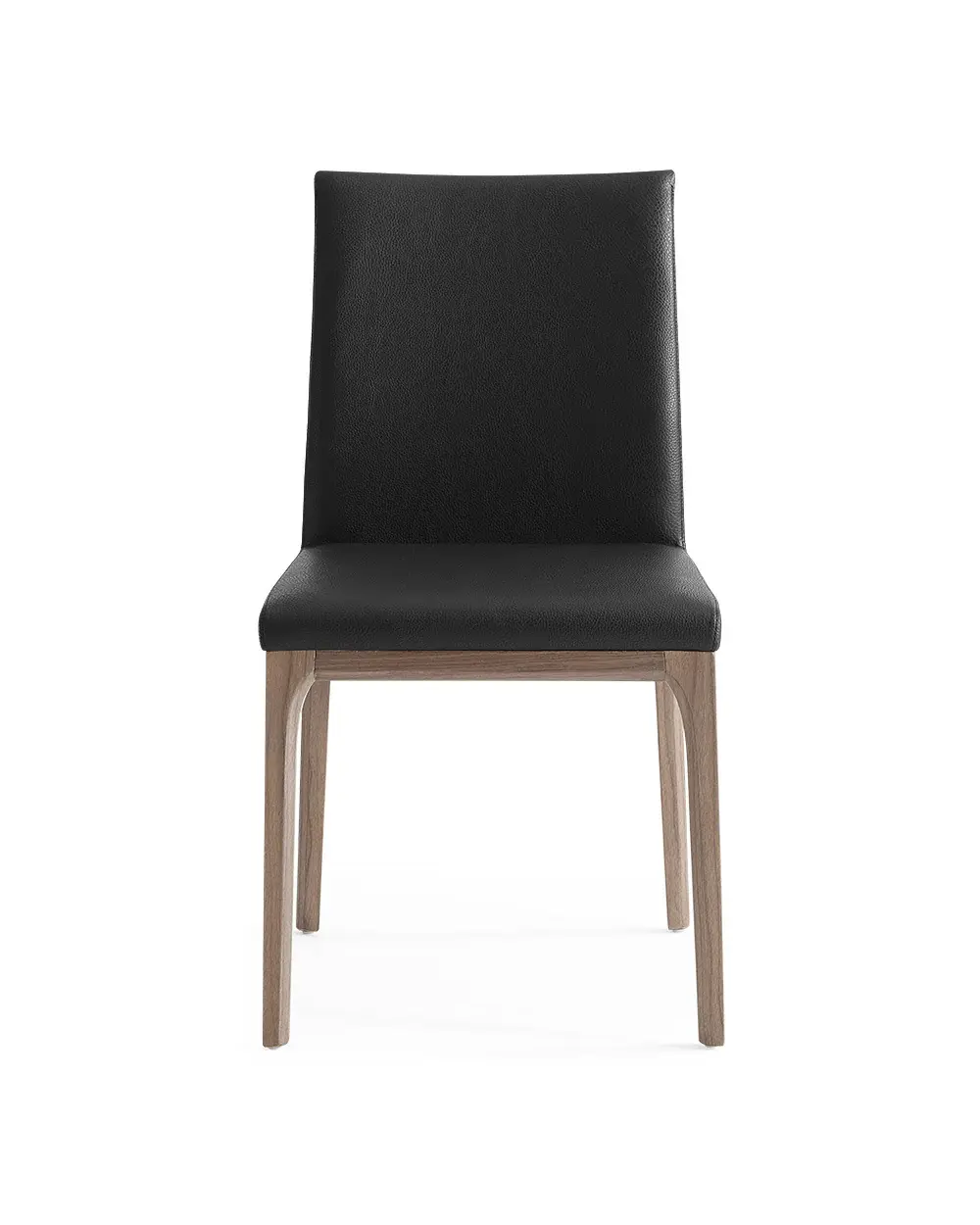 Set Of 2 Black Faux Leather Dining Chairs - Image 2
