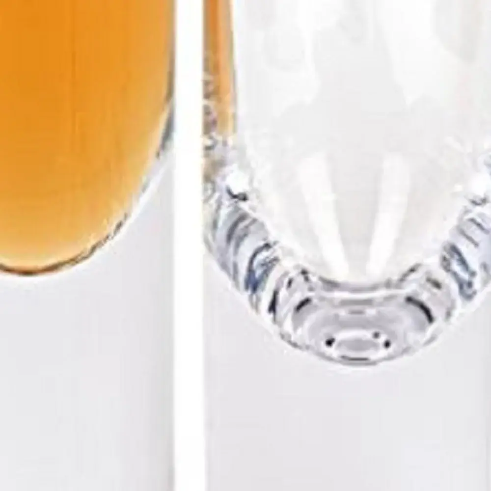 Set Of 2 Mouth Blown Crystal Long Shot Glasses - Image 3