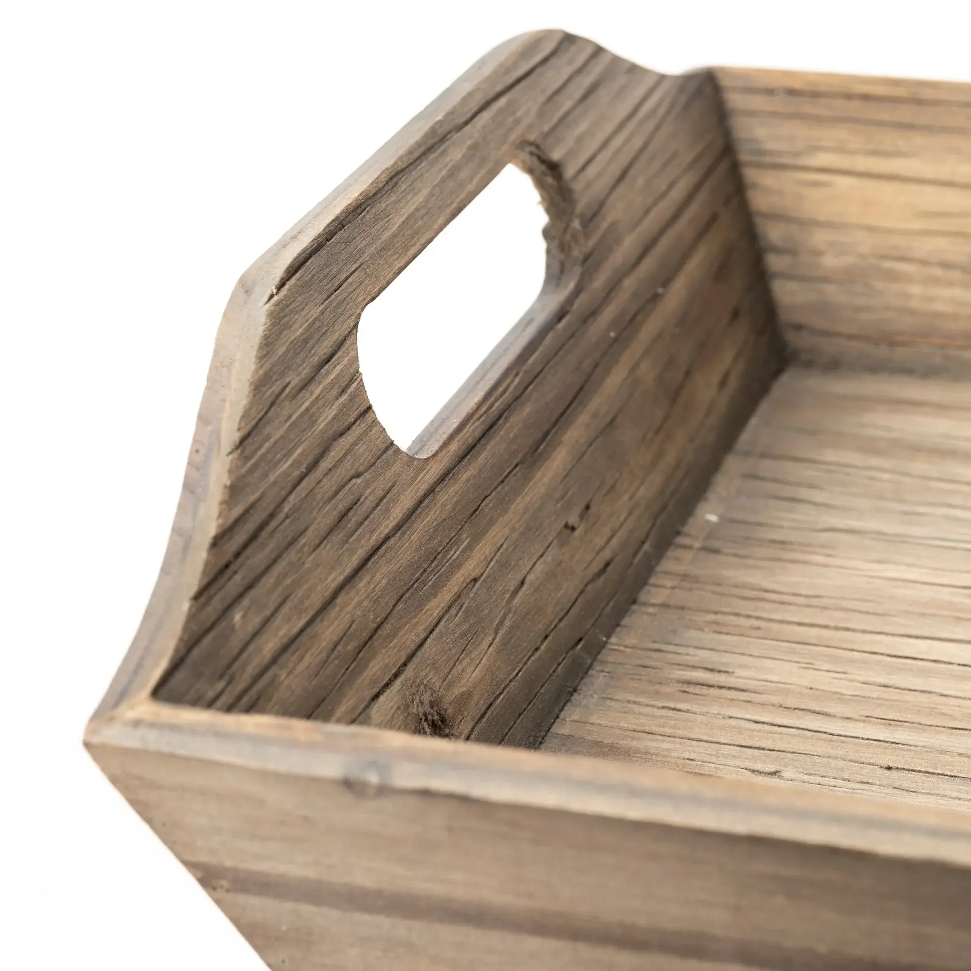Set Of 2 Natural Brown Wood With Grains And Knots Highlight Trays - Image 6