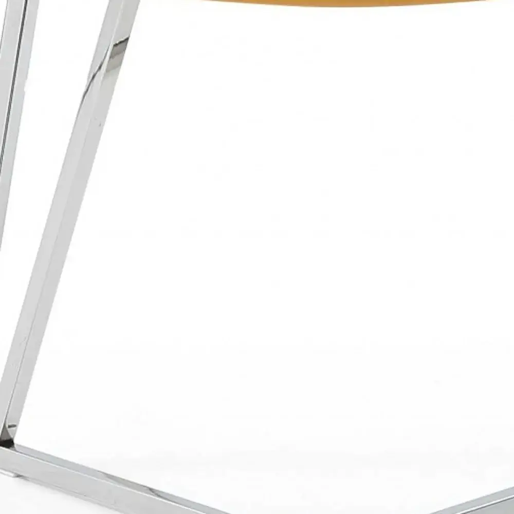 Set Of 2 Yellow Faux Leather Dining Chairs - Image 6