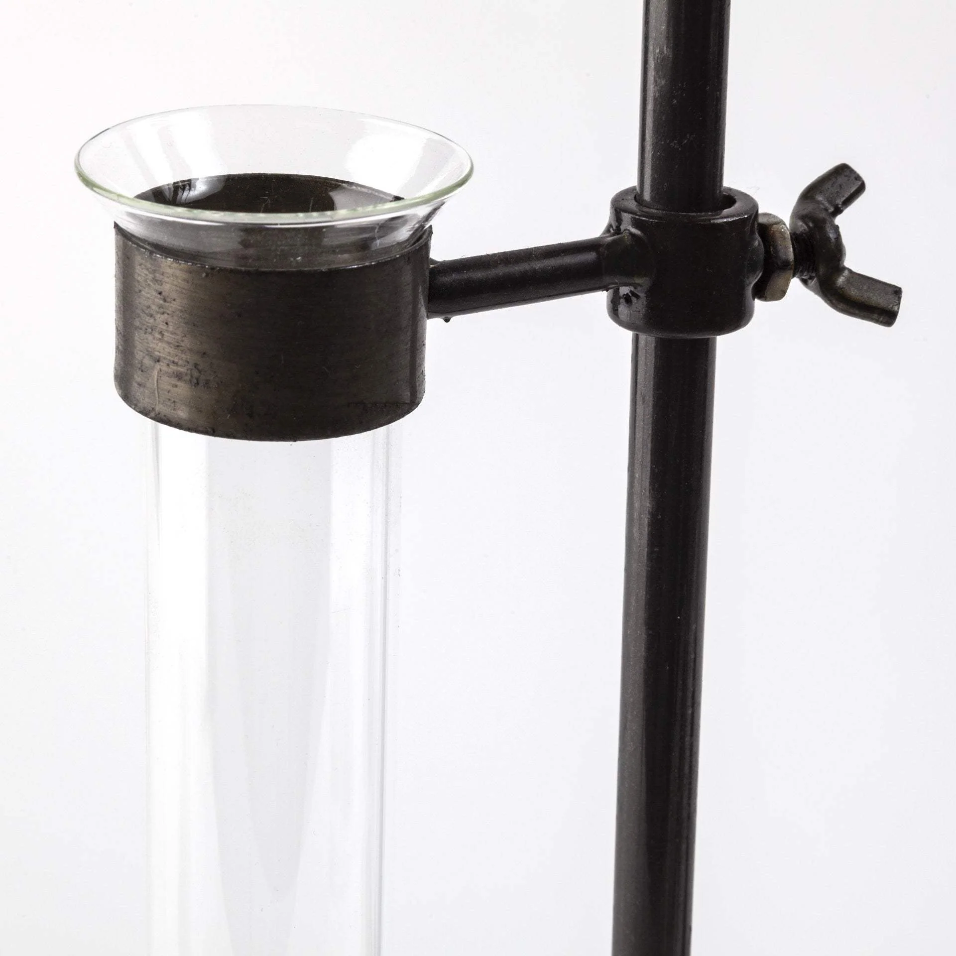 Set of Five Test Tube Vases with Metal Bases - Image 7