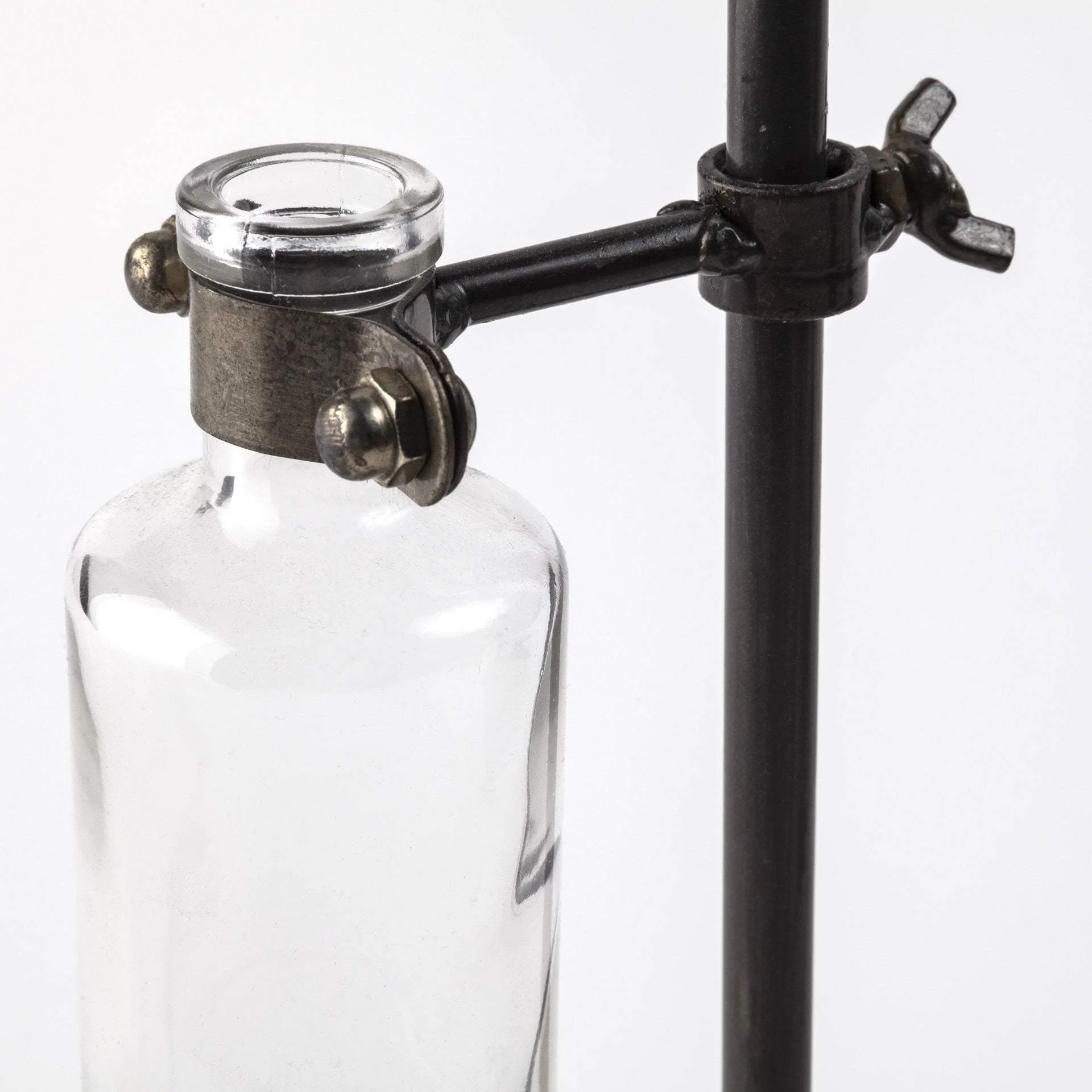 Set of Five Test Tube Vases with Metal Bases - Image 9